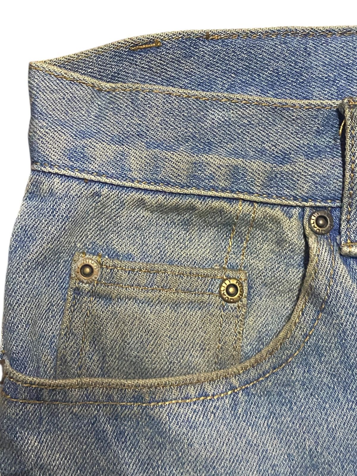 Japanese Brand Vtg Japanese Brand Grunge Mud Wash Distressed Loose Jeans Size US 32 / EU 48 - 7 Thumbnail