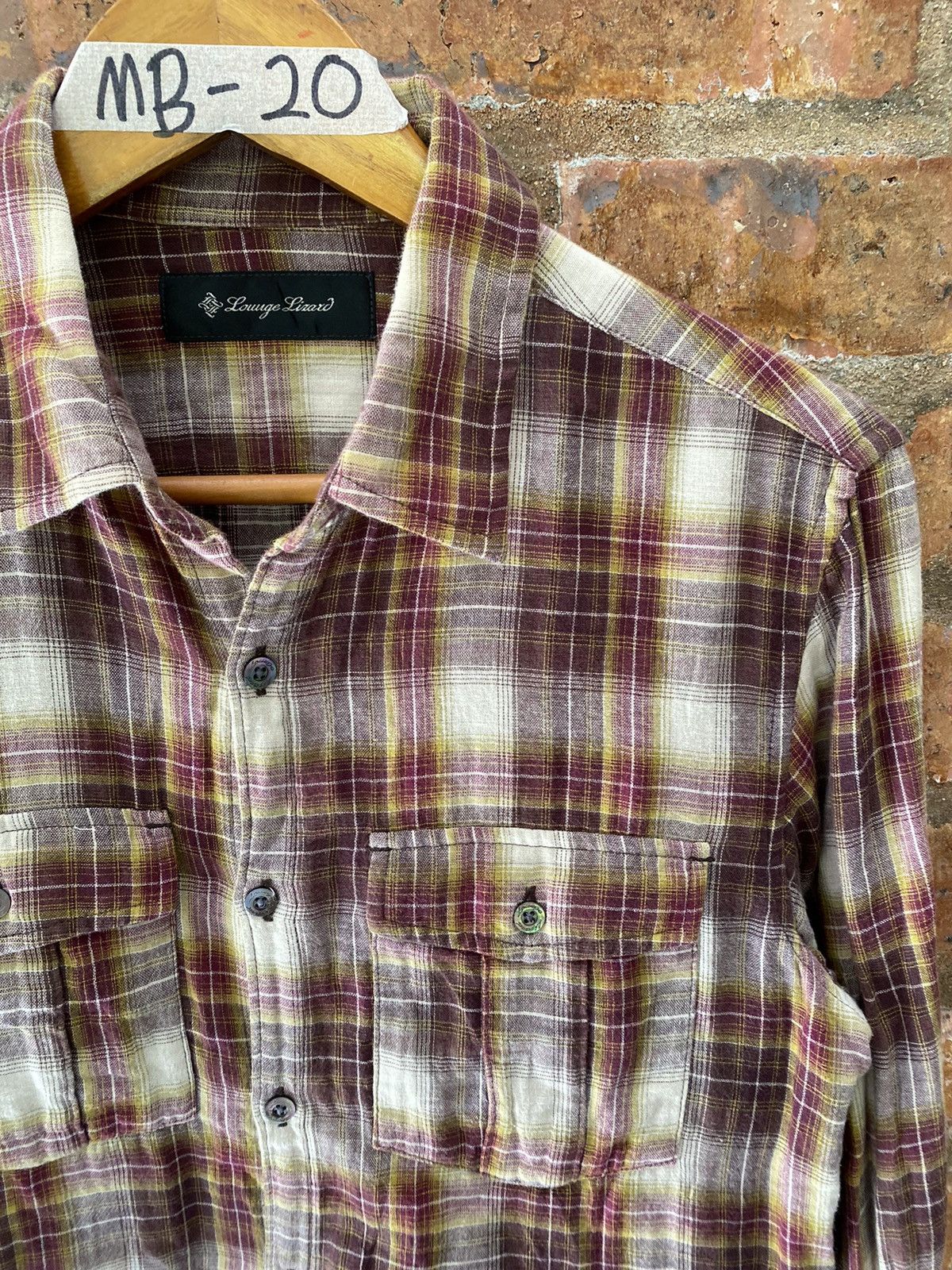 Lounge Lizard 1990s Check Shadow shirt Size US M / EU 48-50 / 2 - 5 Thumbnail