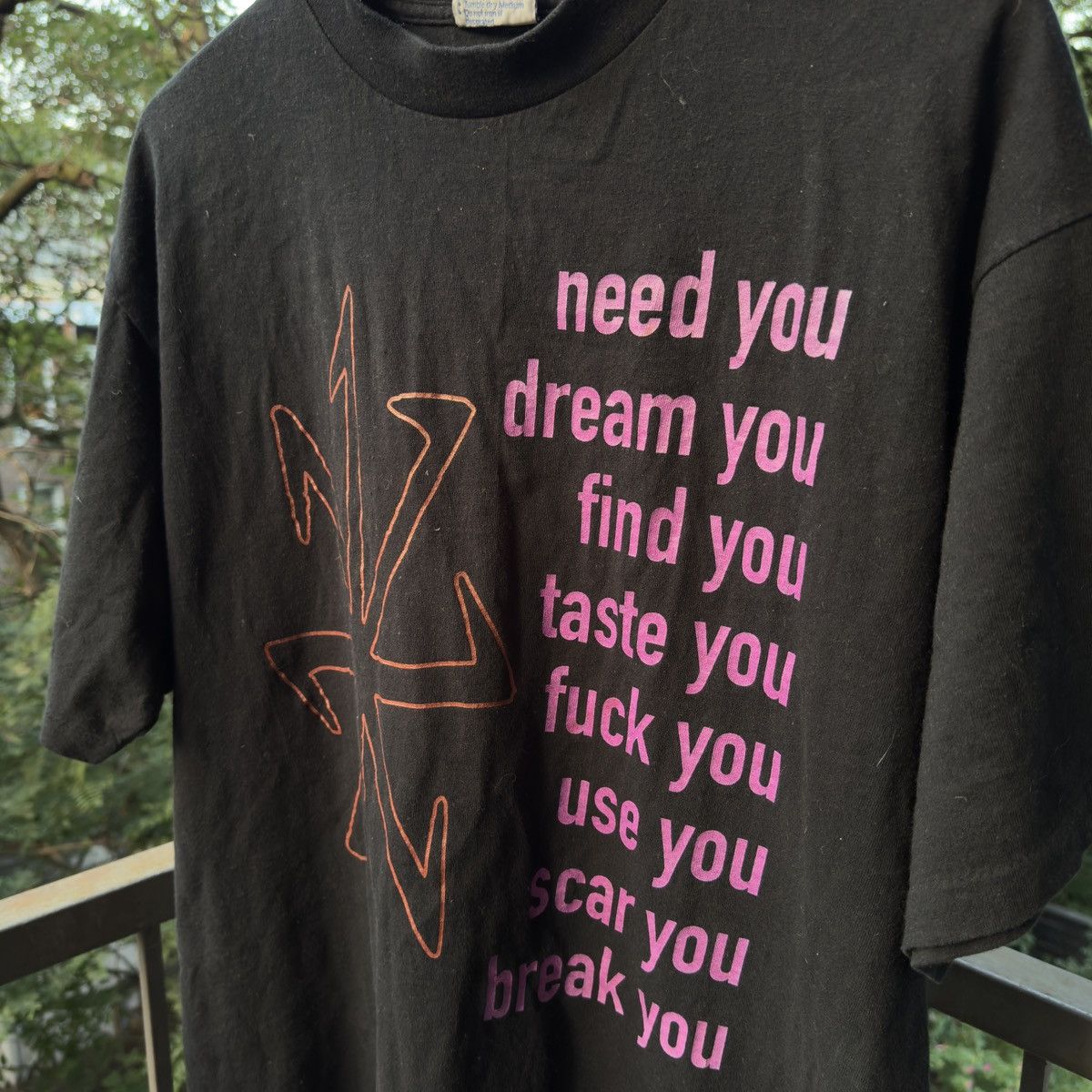 Band Tees 1995 Nine Inch Nails Eraser Band Tee Shirt ERD Grunge Chrome Size US XL / EU 56 / 4 - 9 Thumbnail