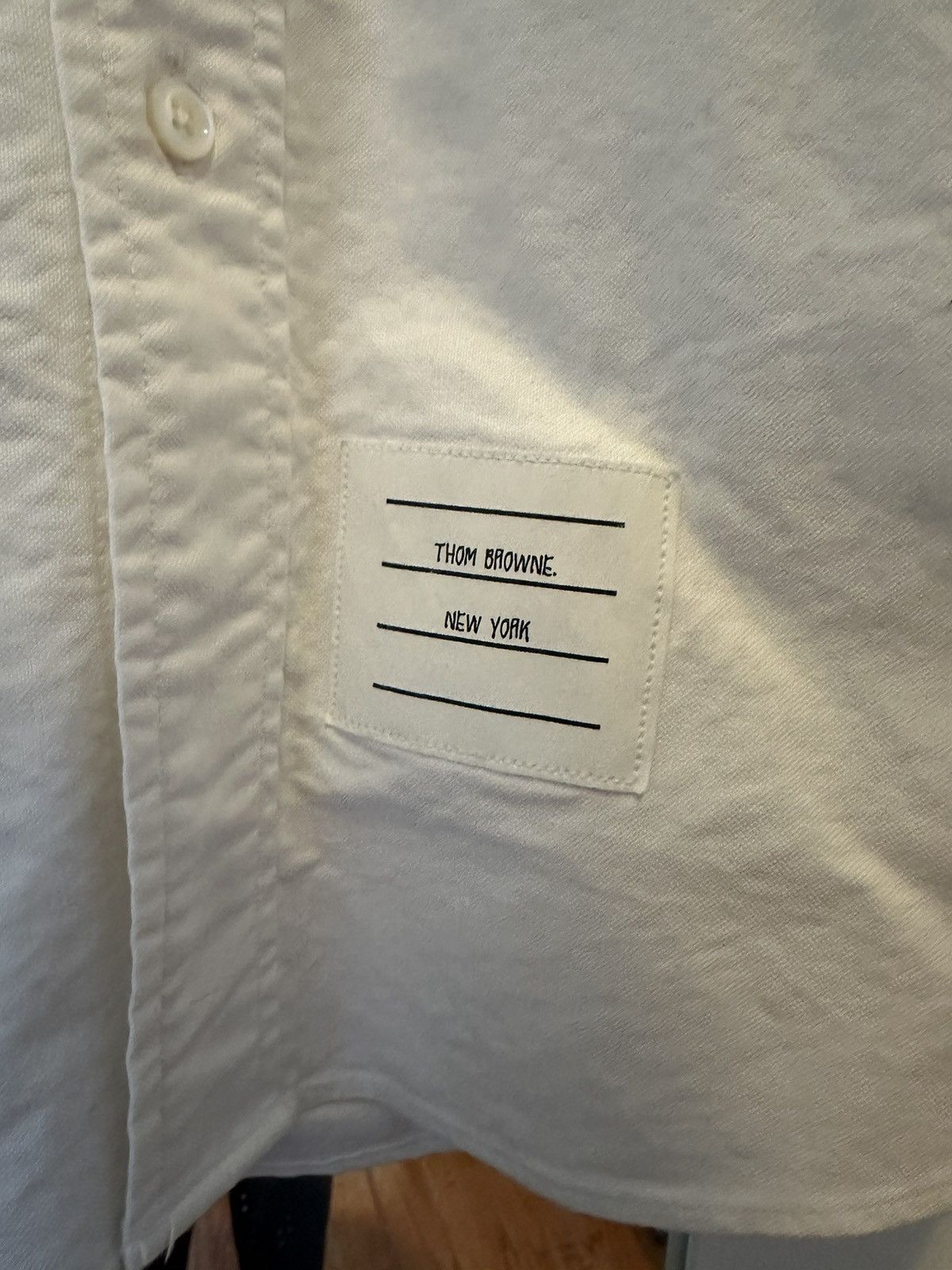 Thom Browne Thom Browne White Oxford Armbands stripes Medium Size US M / EU 48-50 / 2 - 2 Thumbnail