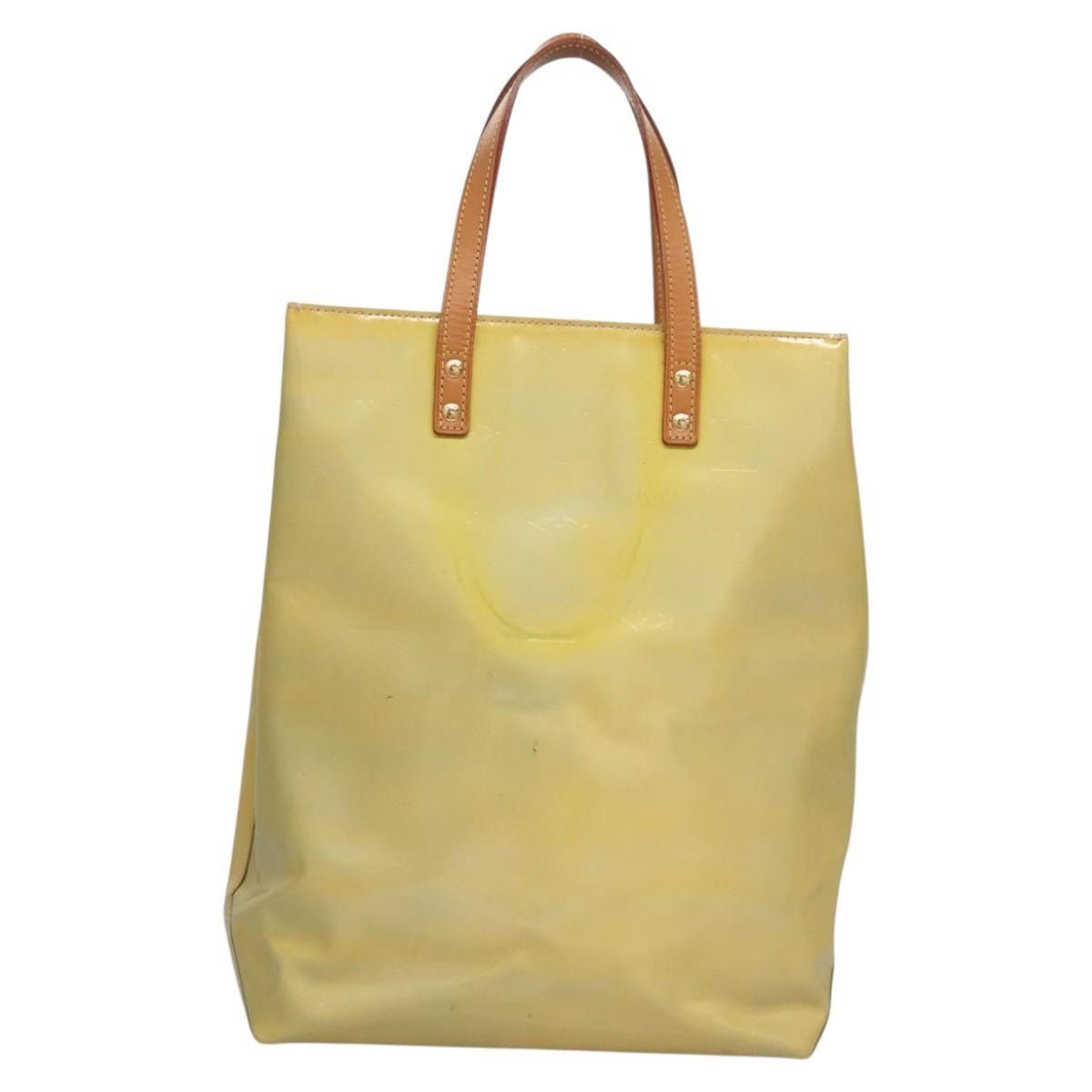 Louis Vuitton LOUIS VUITTON Monogram Vernis Reade MM Hand Bag Gris M91142 Size ONE SIZE - 2 Thumbnail