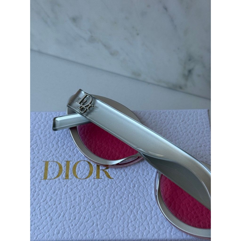 Dior NEW Dior LuckyDior R1I x ERD Sunglasses in Metallic Silver Size ONE SIZE - 4 Thumbnail