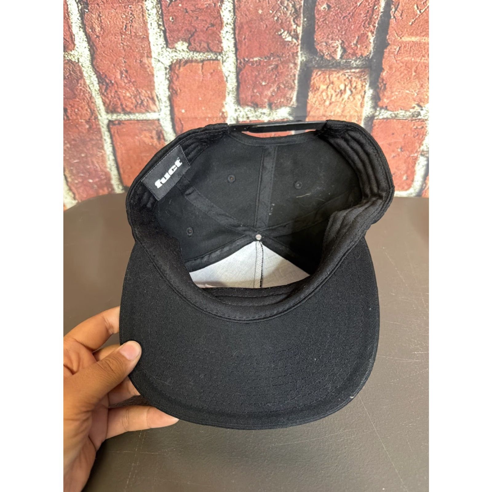 FUCT FUCT Black Patch Snapback Hat Adjustable One Size Men Size ONE SIZE - 3 Thumbnail