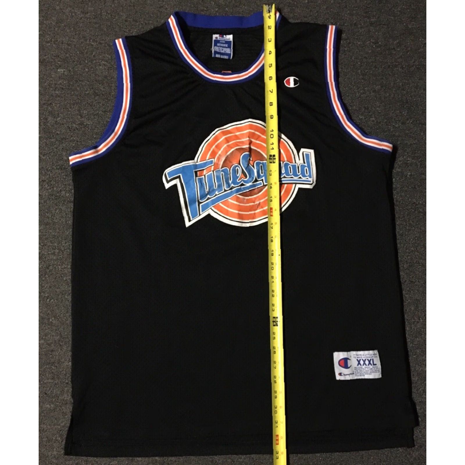 Vintage Vtg 90s Champion Space Jam Taz Jersey XXL 3XL Looney Tunes Basketball NBA Cartoon Movie Size US XXL / EU 58 / 5 - 8 Thumbnail