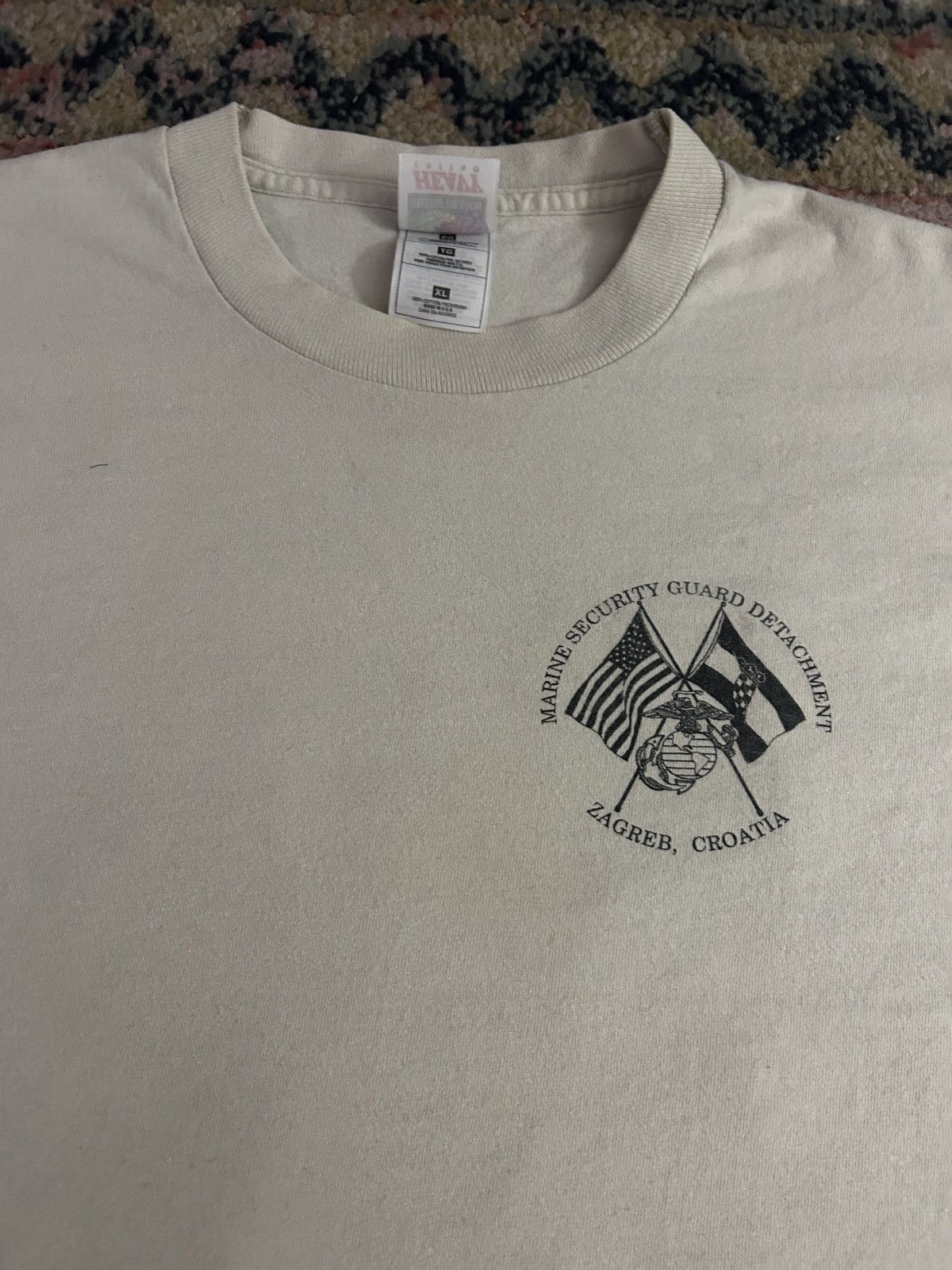 Vintage Vintage 90s USMC Marine Security Guard T-Shirt Size US XL / EU 56 / 4 - 3 Thumbnail