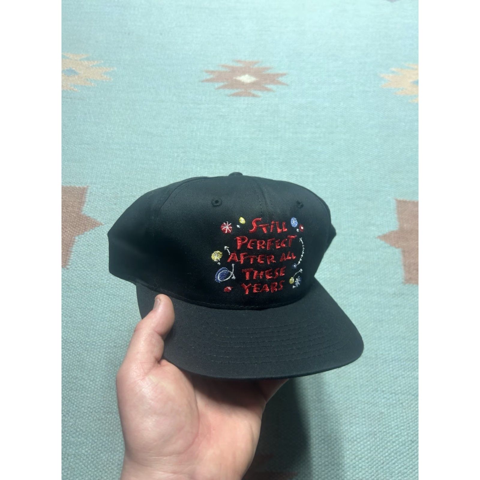 Vintage VINTAGE Unbranded SnapBack Hat Cap Black Adjustable Men Size ONE SIZE - 2 Thumbnail