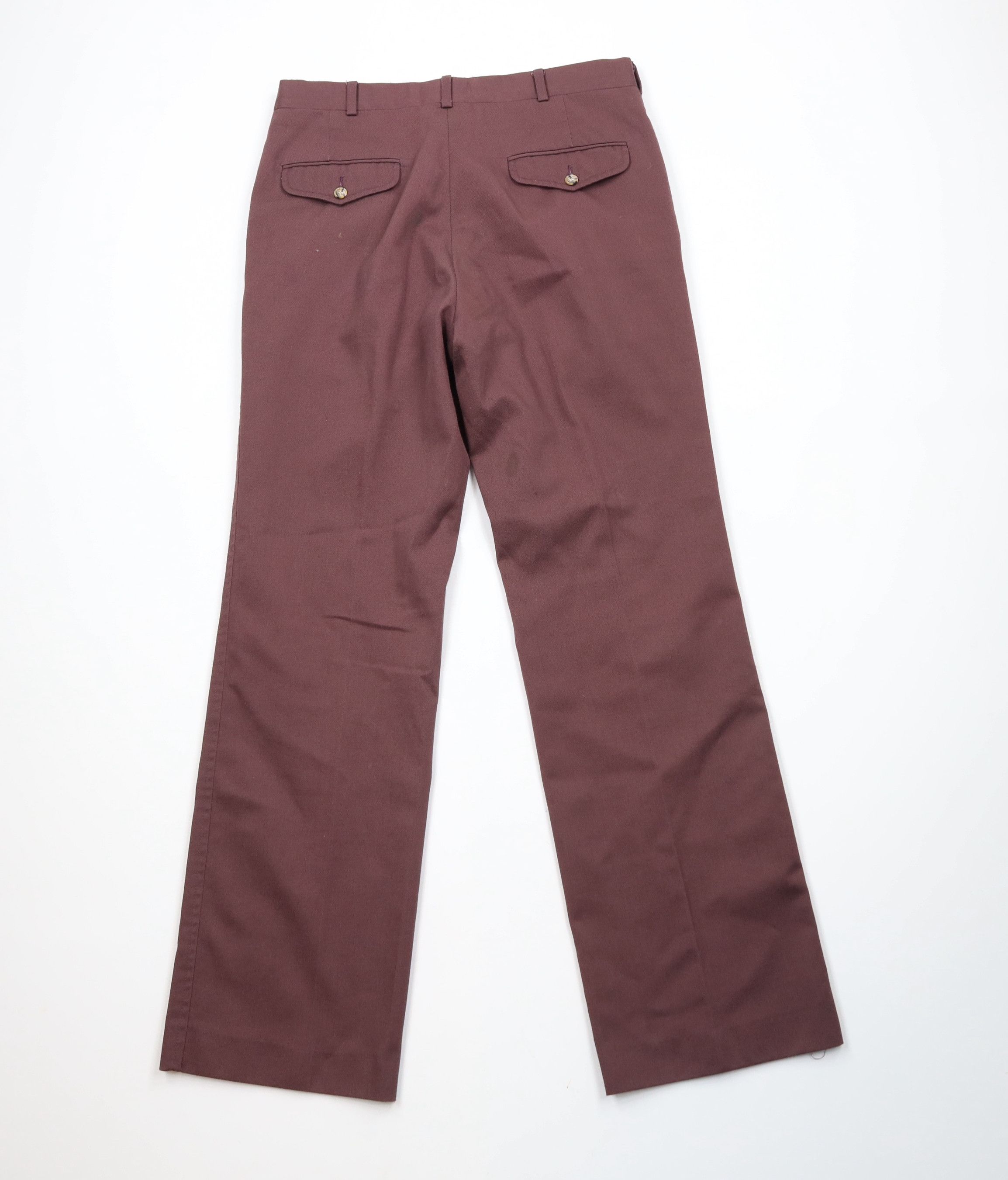 Vintage Vintage 70s Streetwear Wide Leg Chino Pants Purple USA Size US 31 - 11 Thumbnail