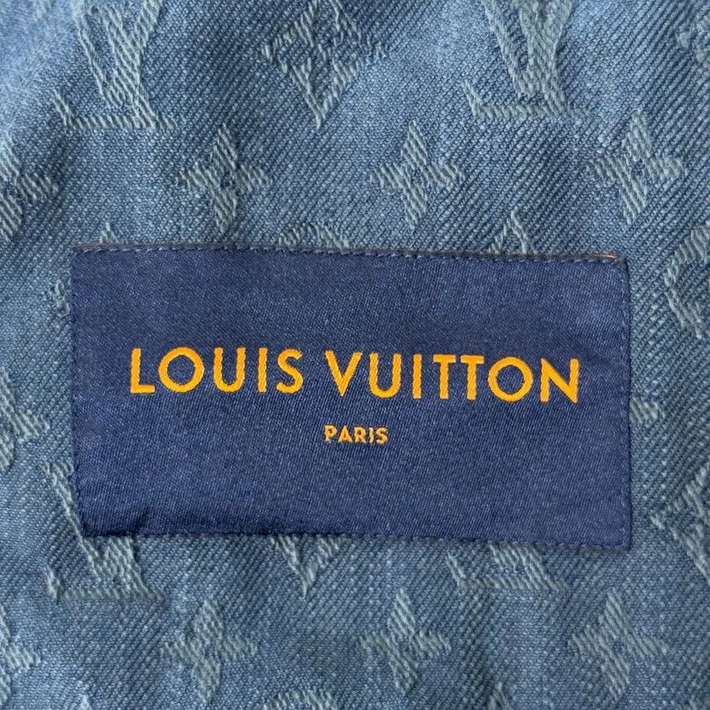 Louis Vuitton Louis Vuitton Blue denim jacket with full print jacket 2502 Size US S / EU 44-46 / 1 - 3 Thumbnail