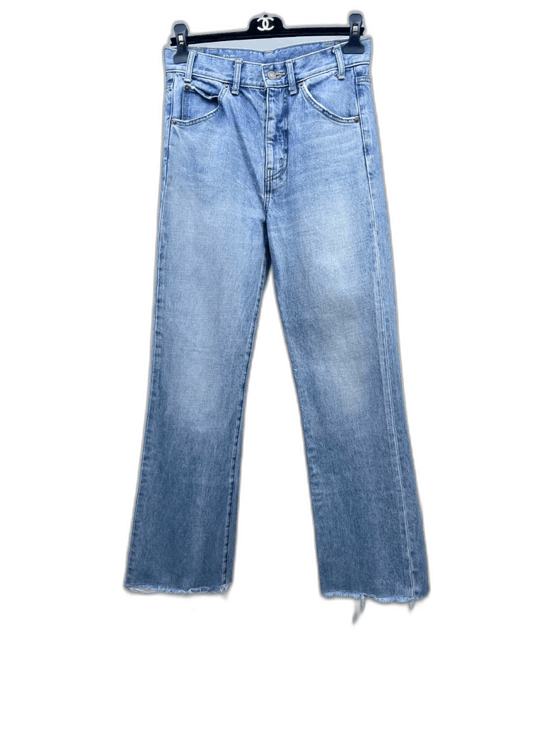 Celine Celine Light Blue Casual Denim Pants Size US 27 - 1 Thumbnail