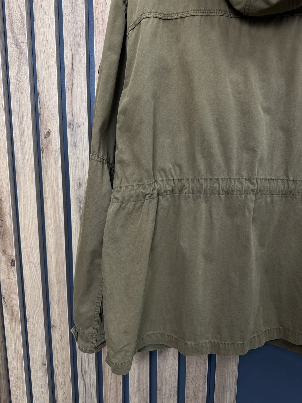 Wallace & Barnes Wallace & Barnes Olive Field Jacket Hooded Military Style Size US XXL / EU 58 / 5 - 11 Thumbnail