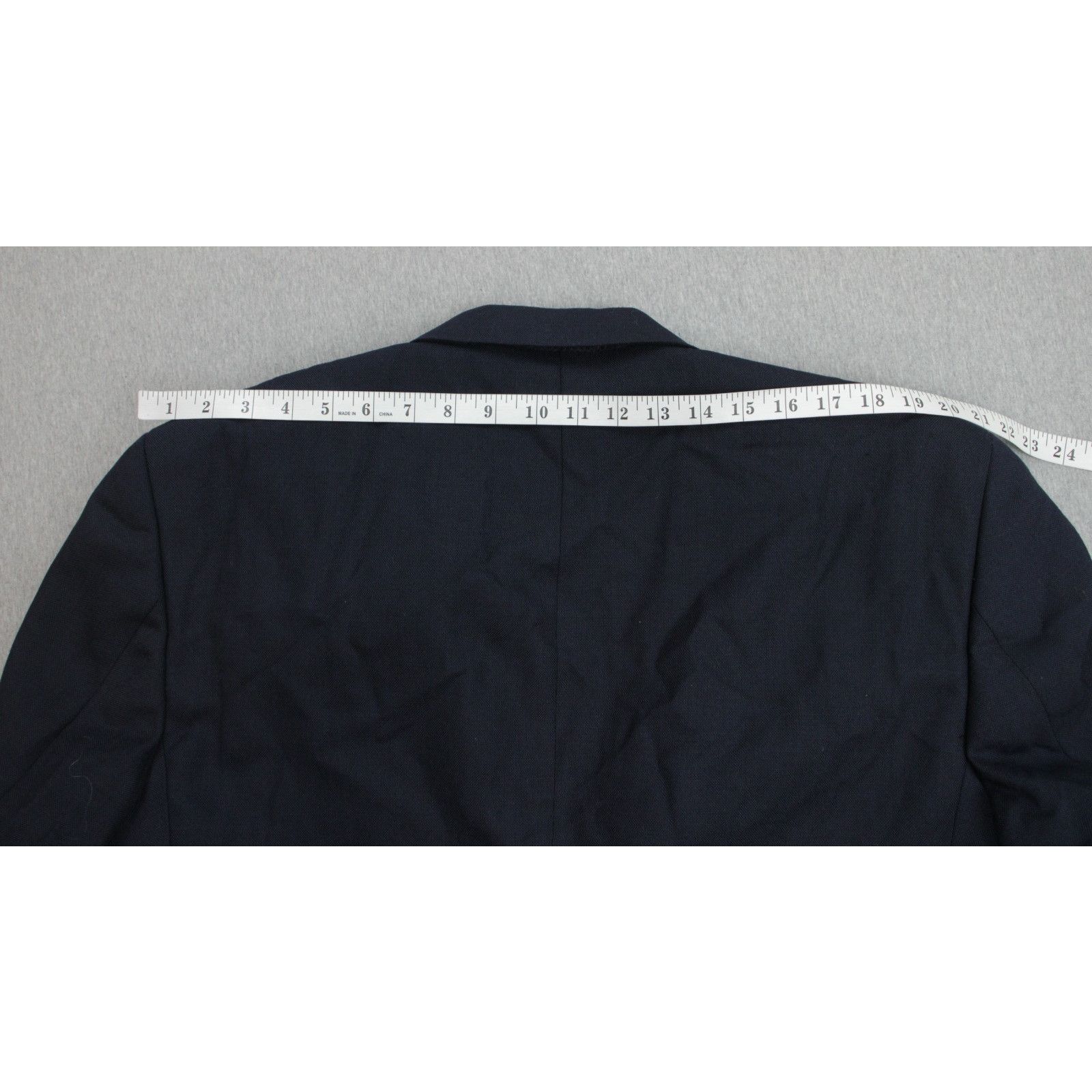 Stafford Stafford Blazer Men Size 46R Navy Blue Wool Blend Size 46R - 9 Thumbnail