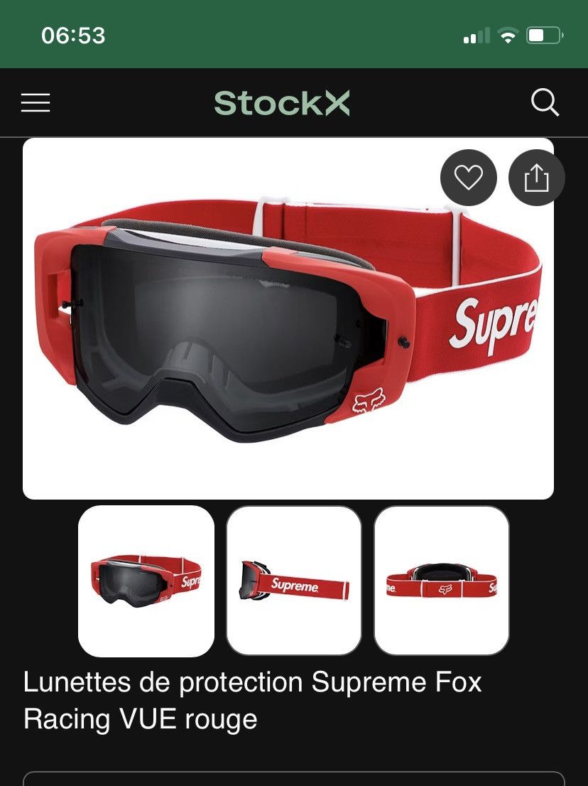 Fox Racing Supreme Fox Racing VUE Goggles RED SS18, New