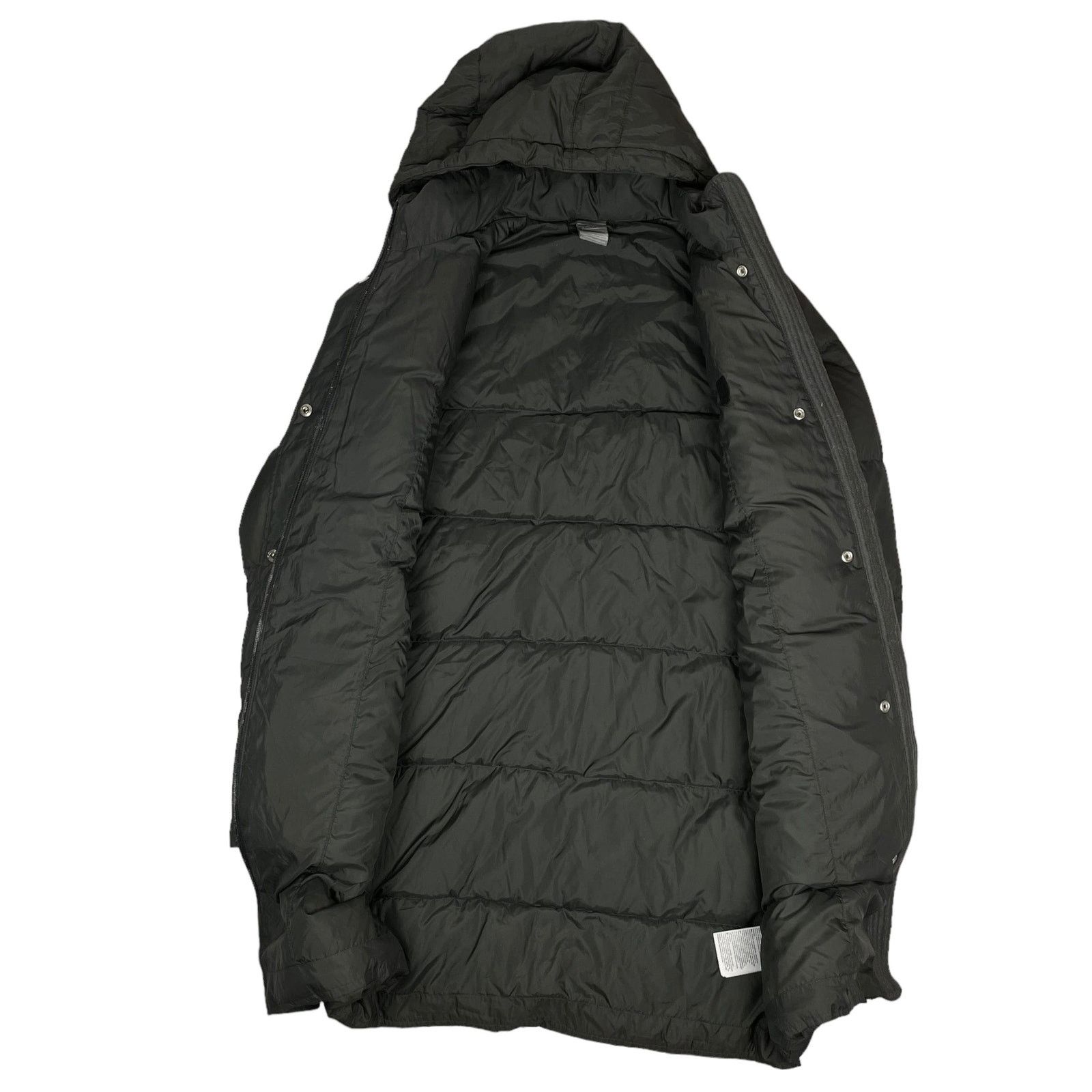 Nike × Vintage Nike Sportswear Women's Gray Hooded Full Zip Puffer Coat M Size M / US 6-8 / IT 42-44 - 9 Thumbnail