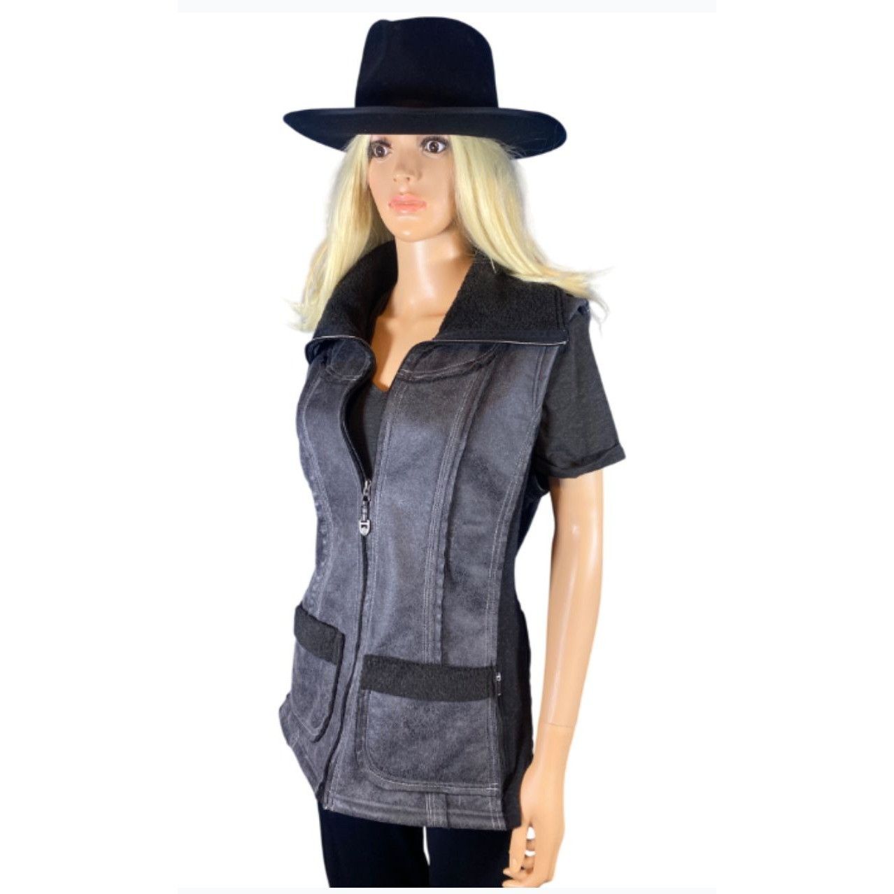 Kuhl NWT KUHL Women's S Raven Gray Black Dani Sherpa Vest Italian Size S / US 4 / IT 40 - 21 Thumbnail