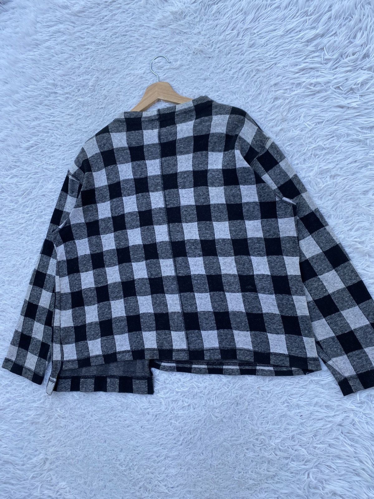 Issey Miyake Rare Vintage Hai Sporting Gear Checkered Flannel Sweater Size M / US 6-8 / IT 42-44 - 19 Thumbnail