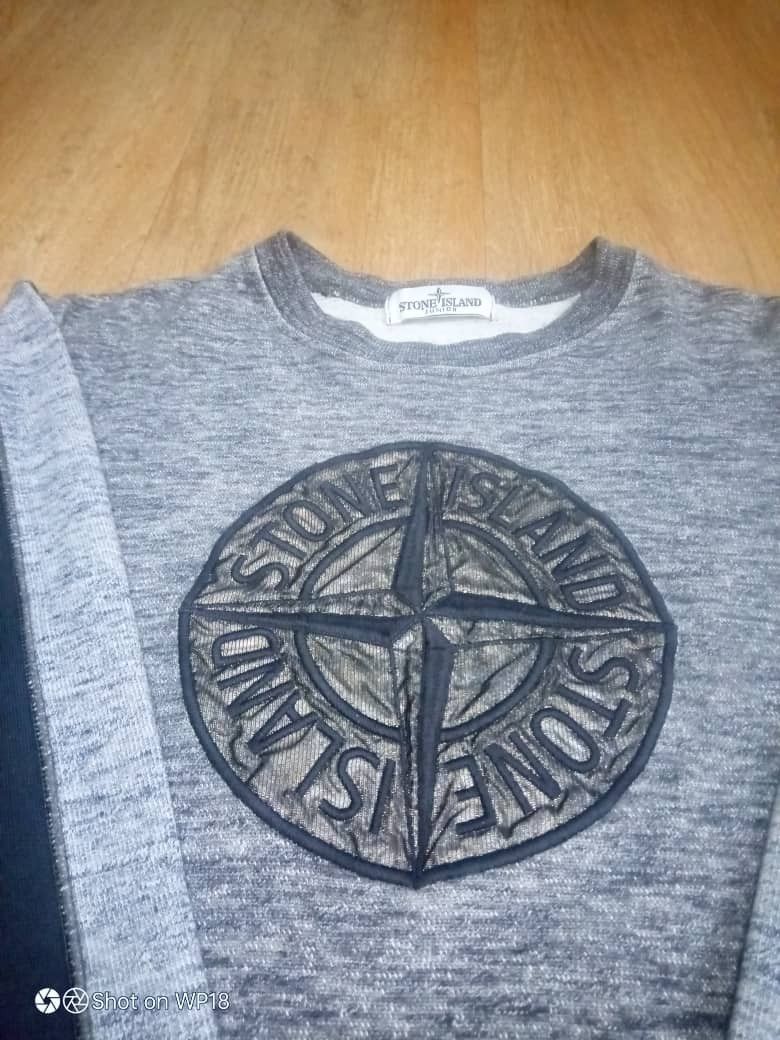 Stone Island × Vintage Vintage Stone Island Sweatshirt Grey Size US S / EU 44-46 / 1 - 7 Thumbnail