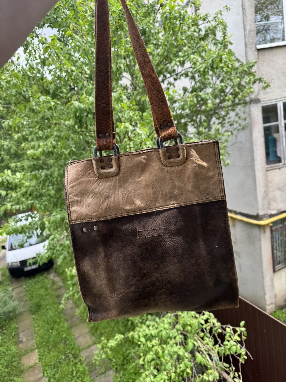 Diesel × Japanese Brand Archival Vintage Leather Diesel Shoulder bag Y2k Crossbody 🟤 Size ONE SIZE - 2 Thumbnail