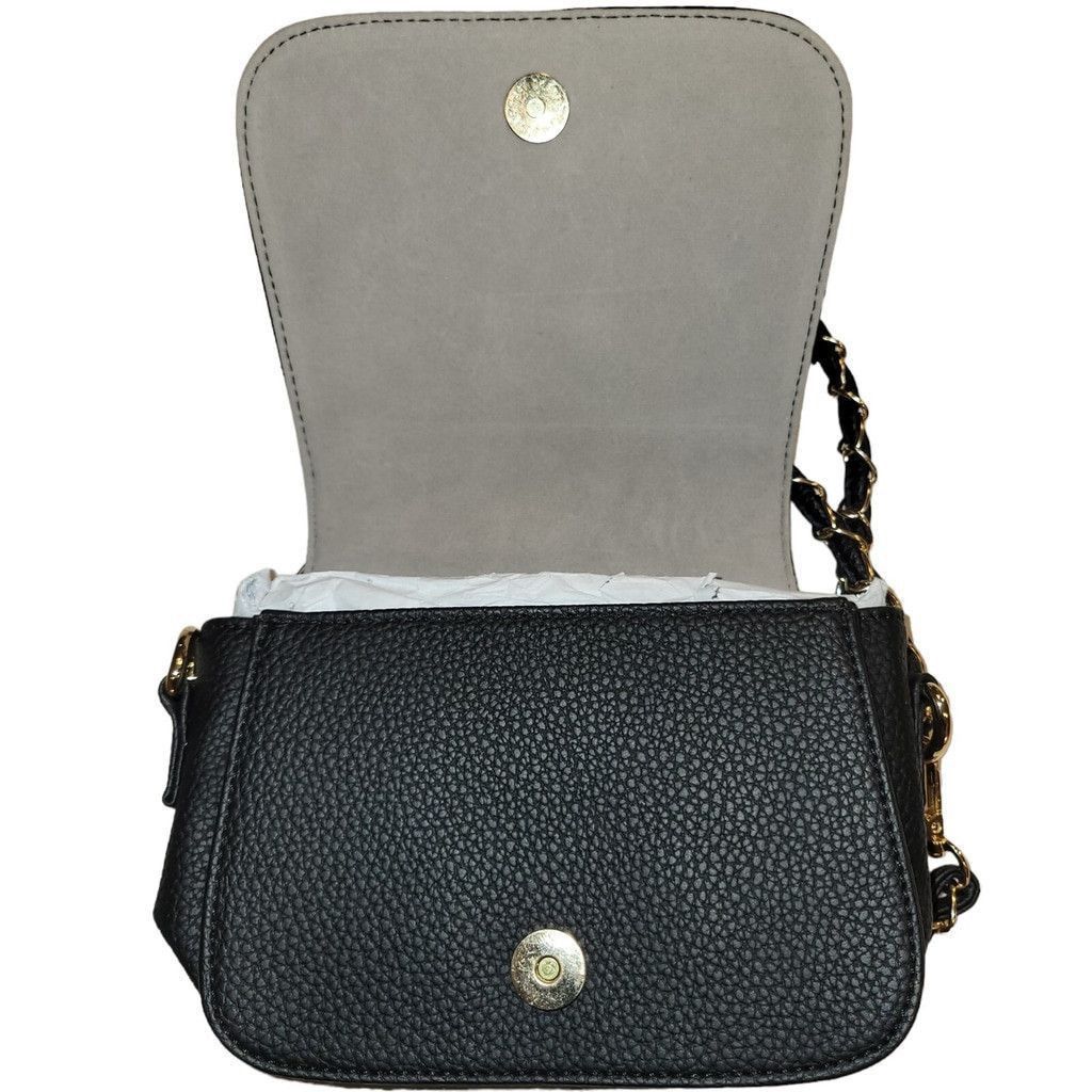 Giani Bernini Giani Bernini Mini Faux-Leather Crossbody Black Bag Women's Size ONE SIZE - 5 Thumbnail