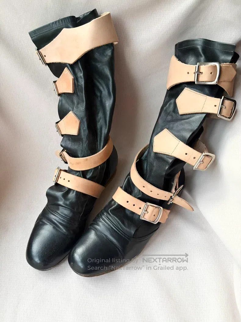 Vivienne Westwood Vivienne Westwood Black Leather Pirate Boots Size US 7.5 / IT 37.5 - 1 Thumbnail