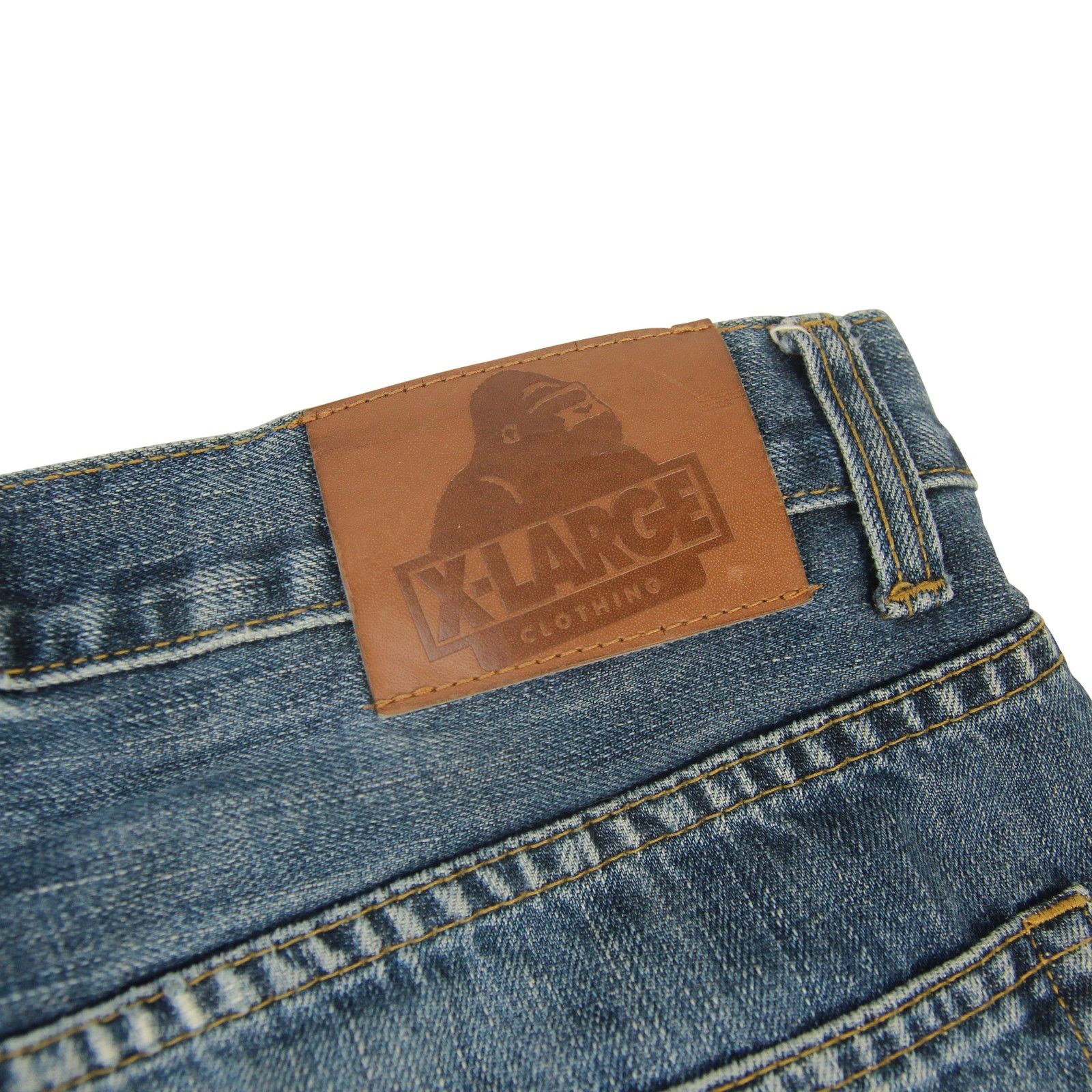Vintage × Xlarge Vintage XLarge Pocket Spellout Jeans Size US 34 / EU 50 - 10 Thumbnail