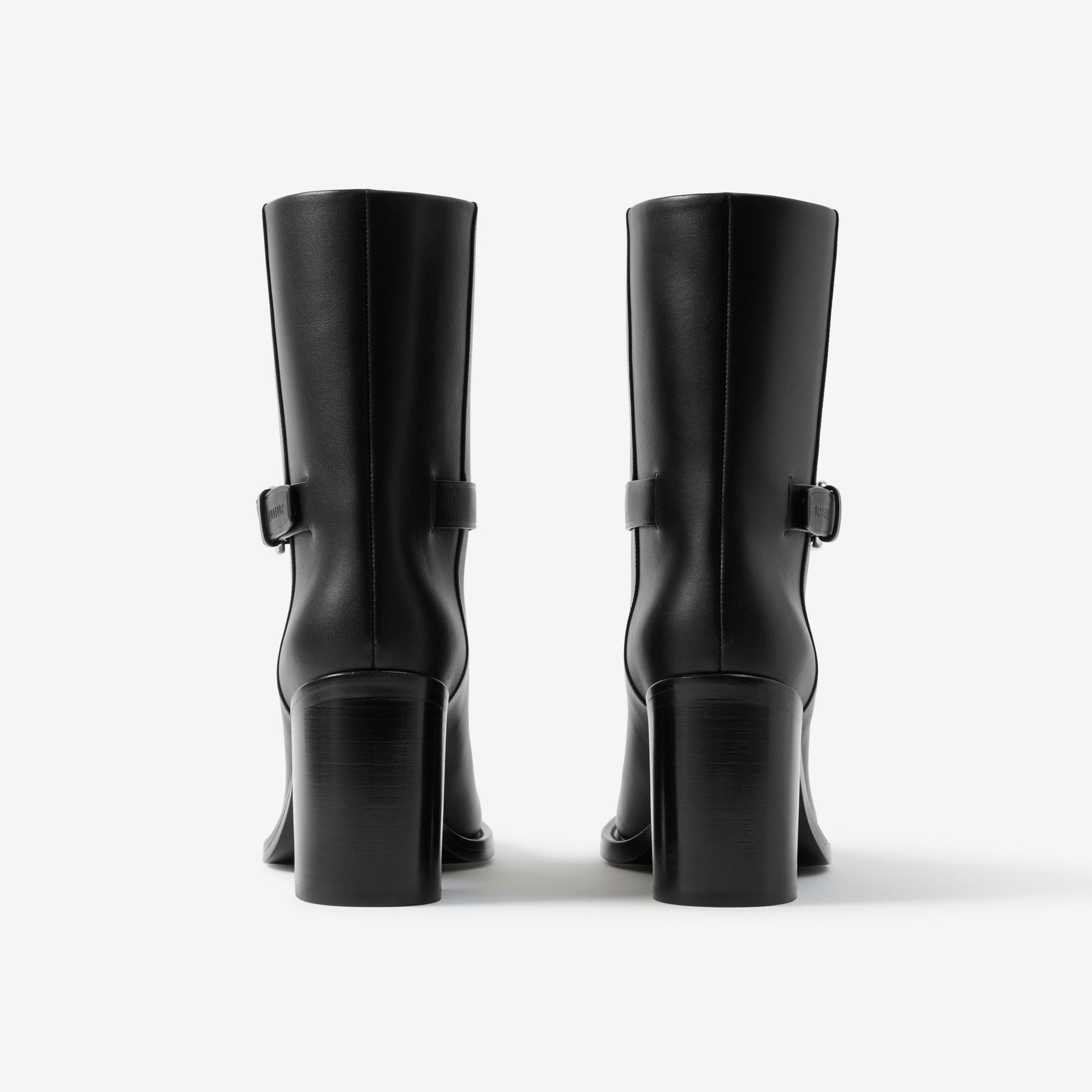 Burberry o1w1db10125 Leather Ankle Boots in Black Size US 7.5 / IT 37.5 - 3 Thumbnail