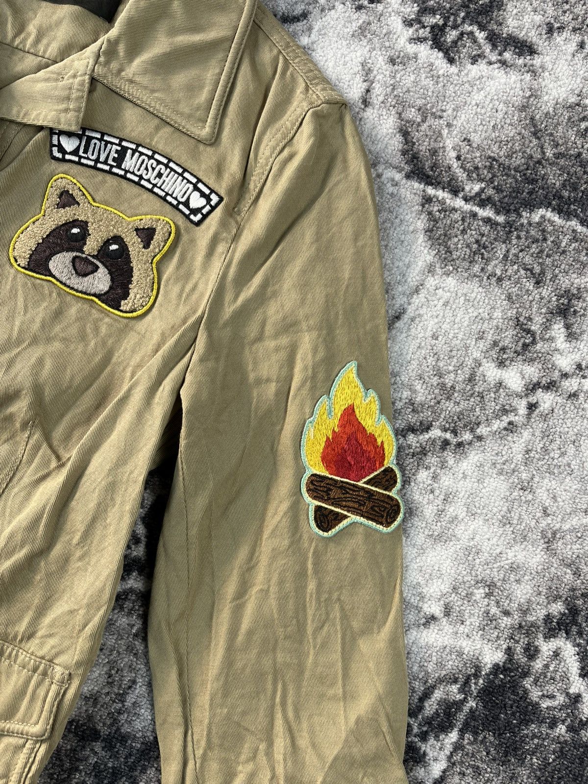 Love Moschino Love Moschino Patch Utility Safari Jacket Women S-M Size XS / US 0-2 / IT 36-38 - 4 Thumbnail