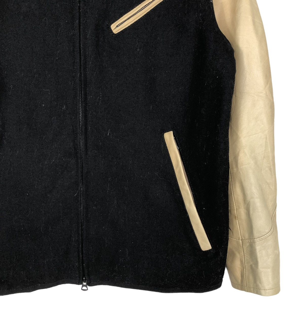 Japanese Brand 🔥VINTAGE LEATHER JACKET HANDSUMES ISSEY MIYAKE JAPAN Size US L / EU 52-54 / 3 - 6 Thumbnail