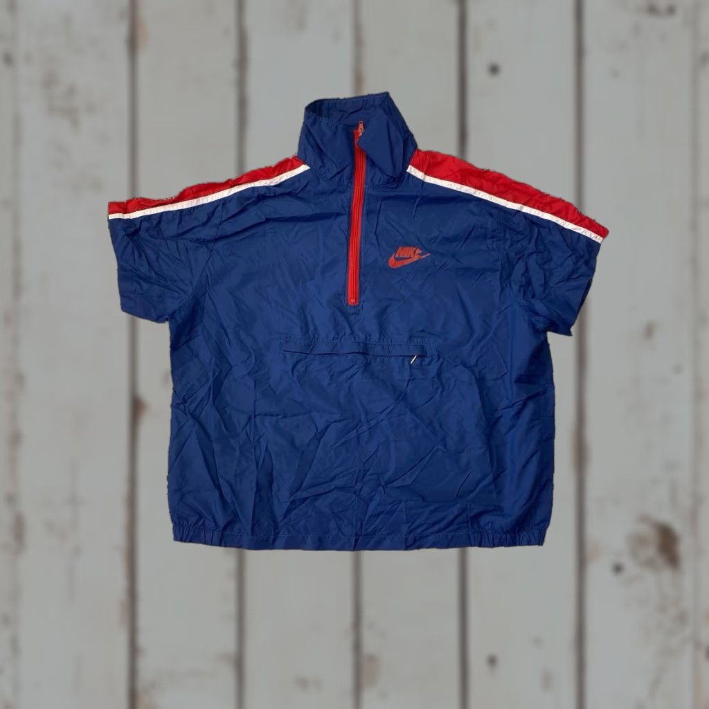 VINTAGE 80s Nike Windbreaker Retro Track Jacket Shirt Swoosh Mens XL Windbreaker Nike Air Multicolor Logo Retro 80s Men XL