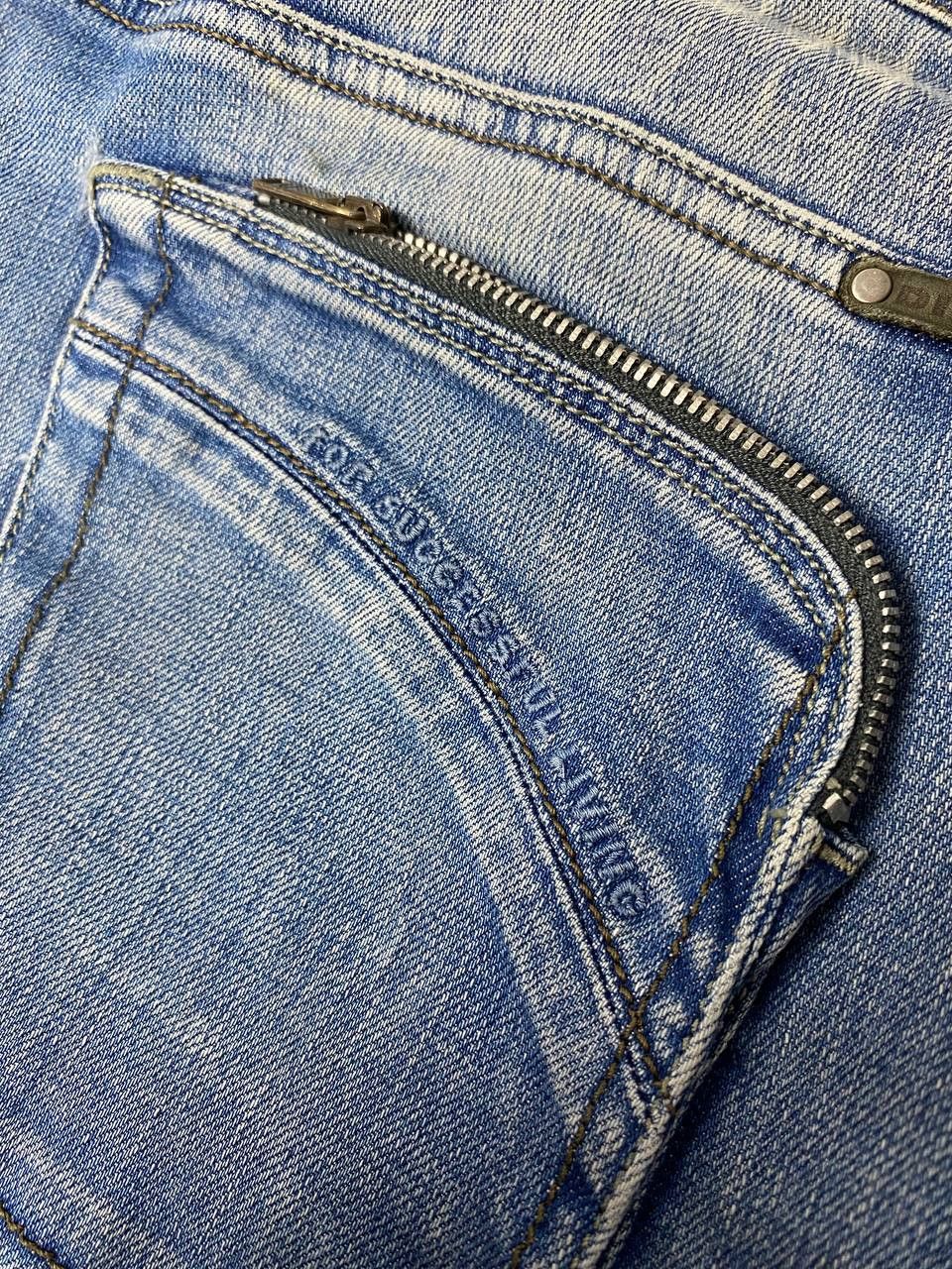 Diesel Diesel Poiak Jeans Mens Acid Washed Tapered Zipper Pockets Size US 34 / EU 50 - 9 Thumbnail
