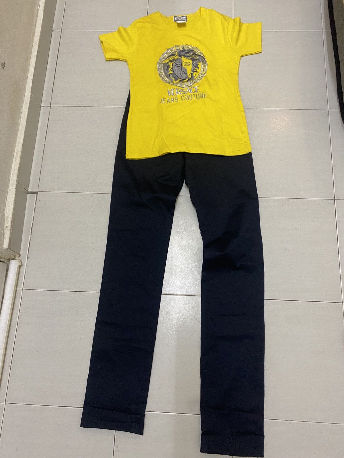 Versace × Versace Jeans Couture Vintage 90s combo sale Gianni Versace medusa logo shirt Size ONE SIZE - 1 Thumbnail