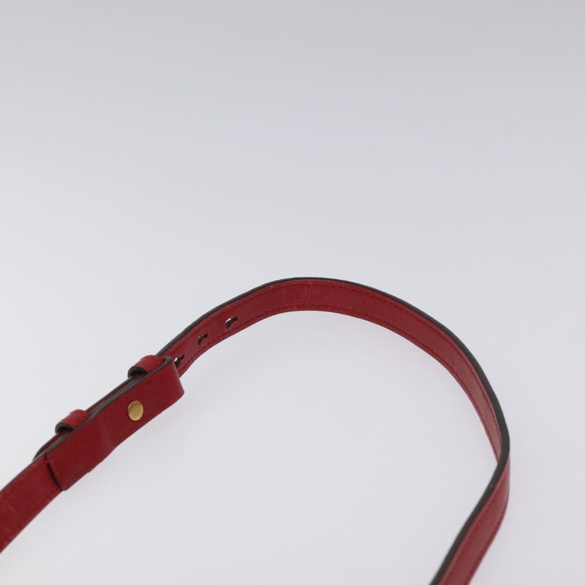 Gucci GUCCI GG Marmont Chain Shoulder Bag Leather Red Gold Size ONE SIZE - 8 Thumbnail