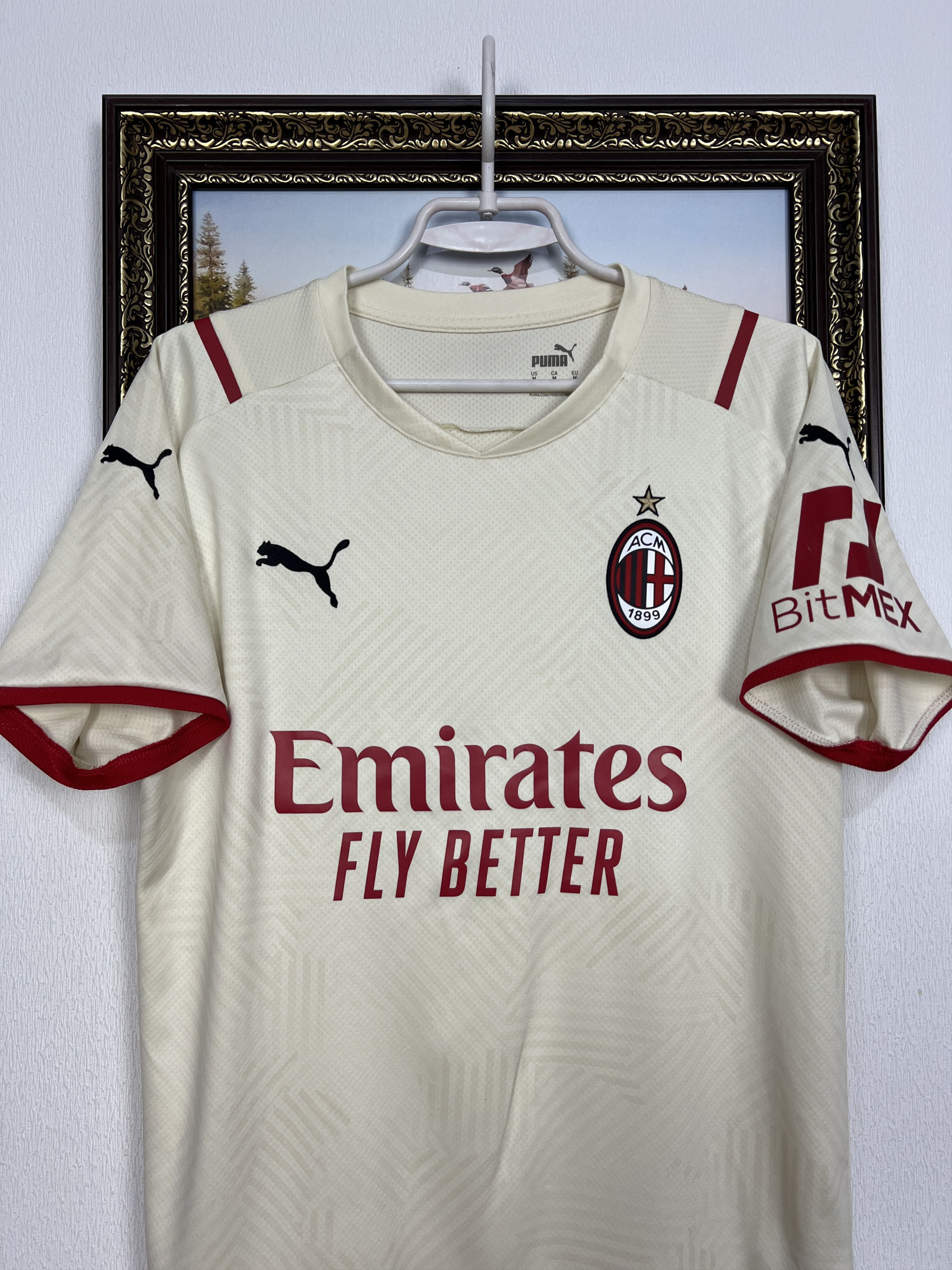 Puma AC Milan Away football shirt Soccer Jersey Maglia Trikot Size US M / EU 48-50 / 2 - 2 Thumbnail