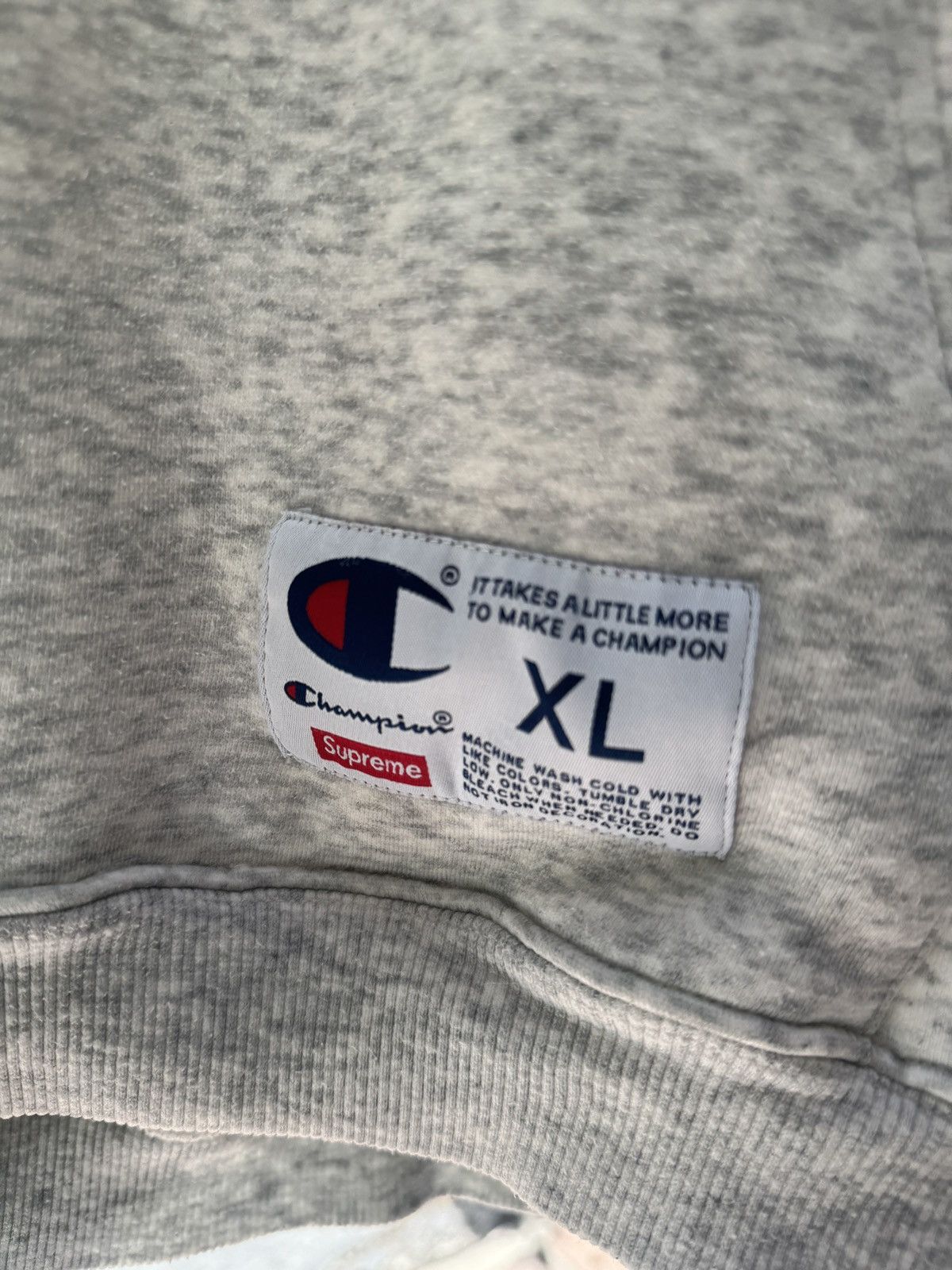 Champion × Supreme Supreme x Champion SS18 Arc Logo Hoodie - Ash Grey Size US XL / EU 56 / 4 - 5 Thumbnail