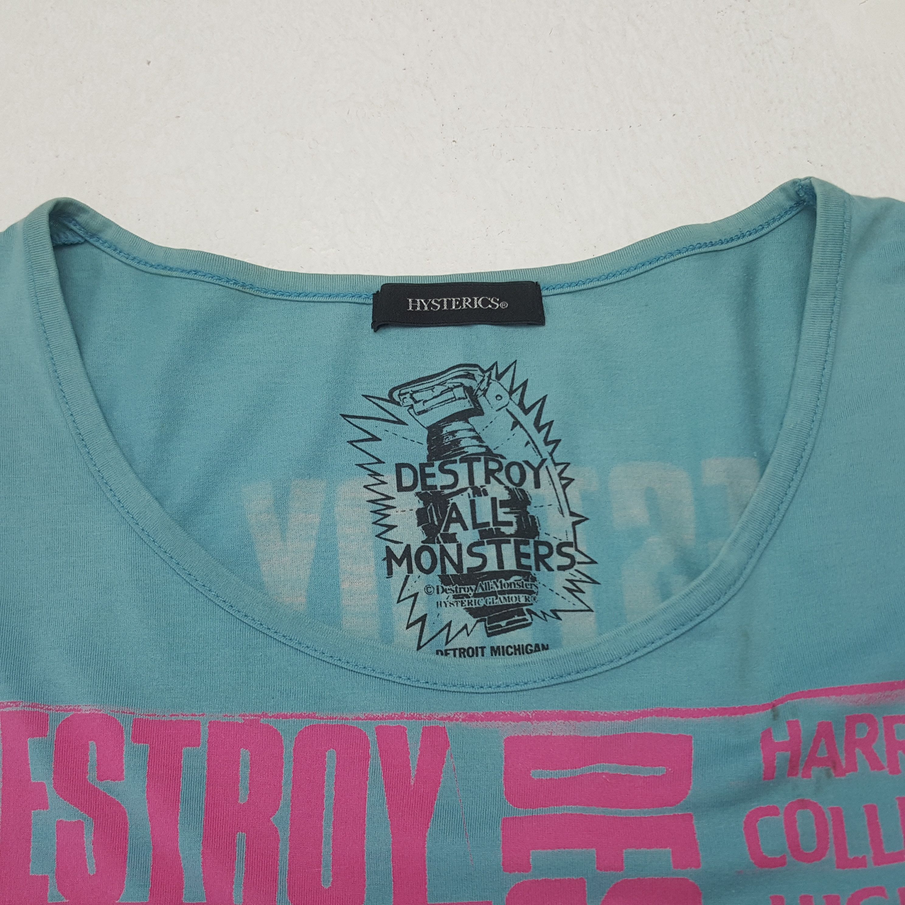 Hysteric Glamour × Japanese Brand × Vintage Vintage Hysteric Glamour Destroy All Monsters Tshirt C285N49 Size XXL / US 16-18 / IT 52-54 - 5 Thumbnail