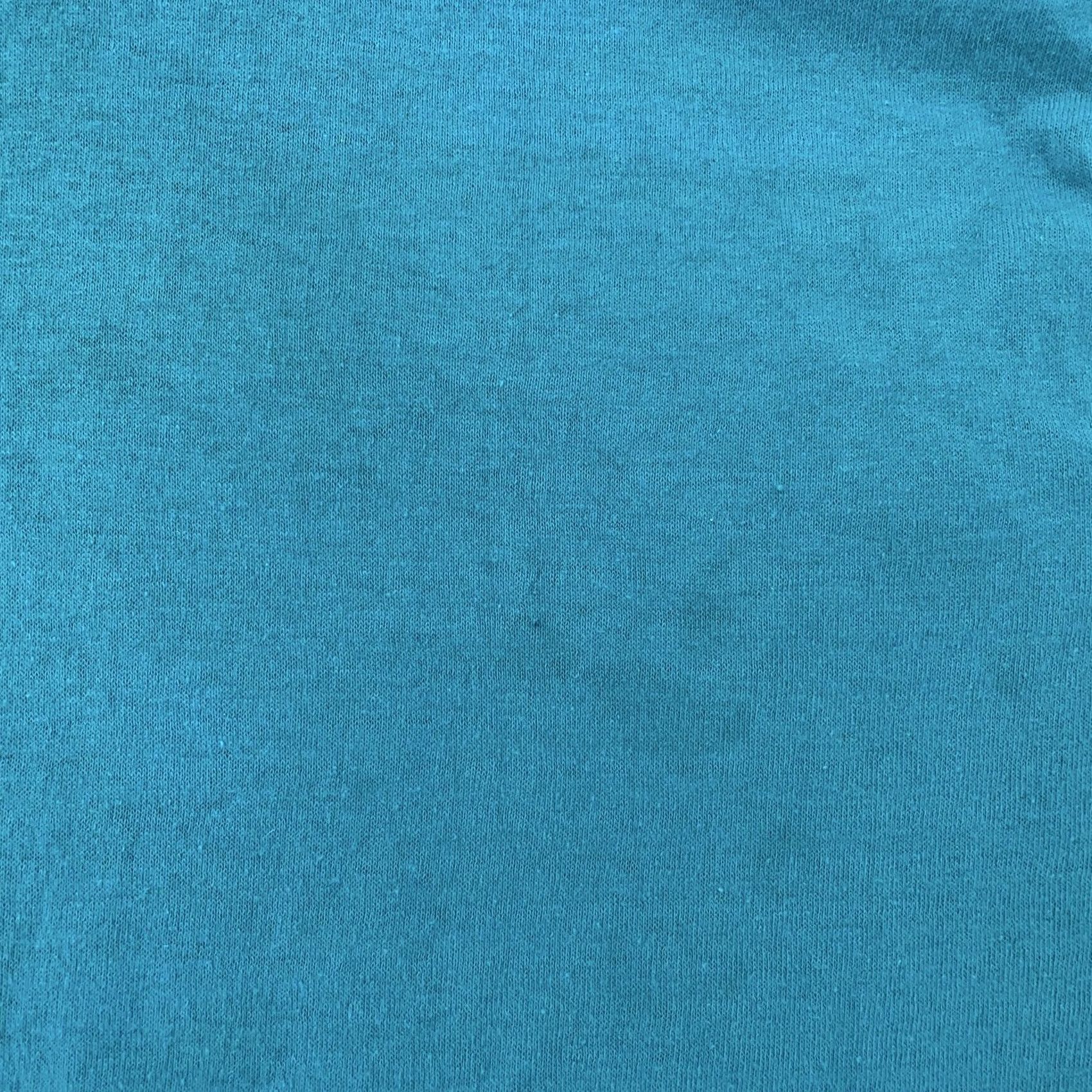 Vintage VINTAGE 90s Blank Pocket Shirt Mens XS Teal Blue Made in USA 50/50 Crewneck Tee Shirt Size US XS / EU 42 / 0 - 5 Thumbnail
