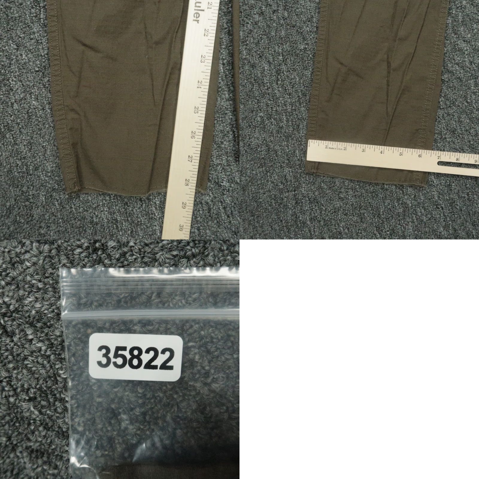Vuori Vuori Pants Womens Medium Oregano Ripstop Chino Straight Stretch Zip Pocket Size 32" / US 10 / IT 46 - 8 Thumbnail