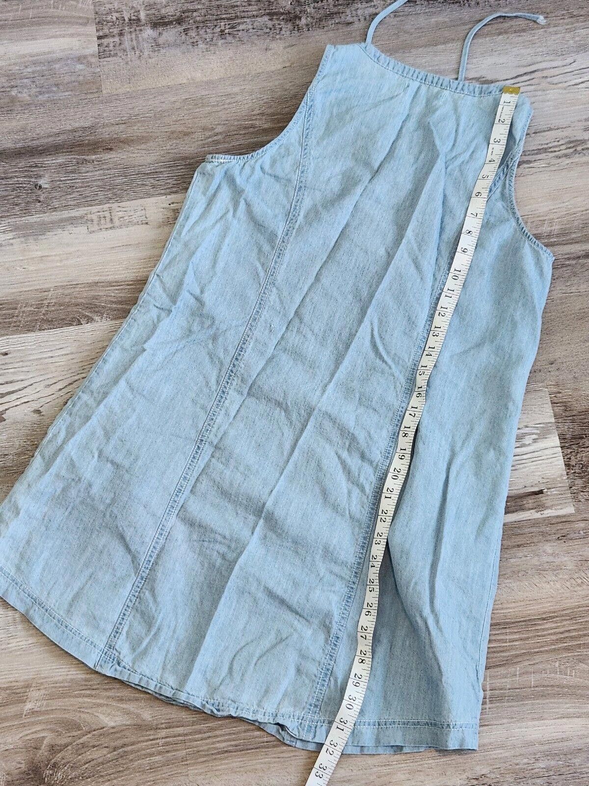 Designer Jack by BB Dakota Dress Small Chambray Denim With Pockets Size S / US 4 / IT 40 - 5 Thumbnail