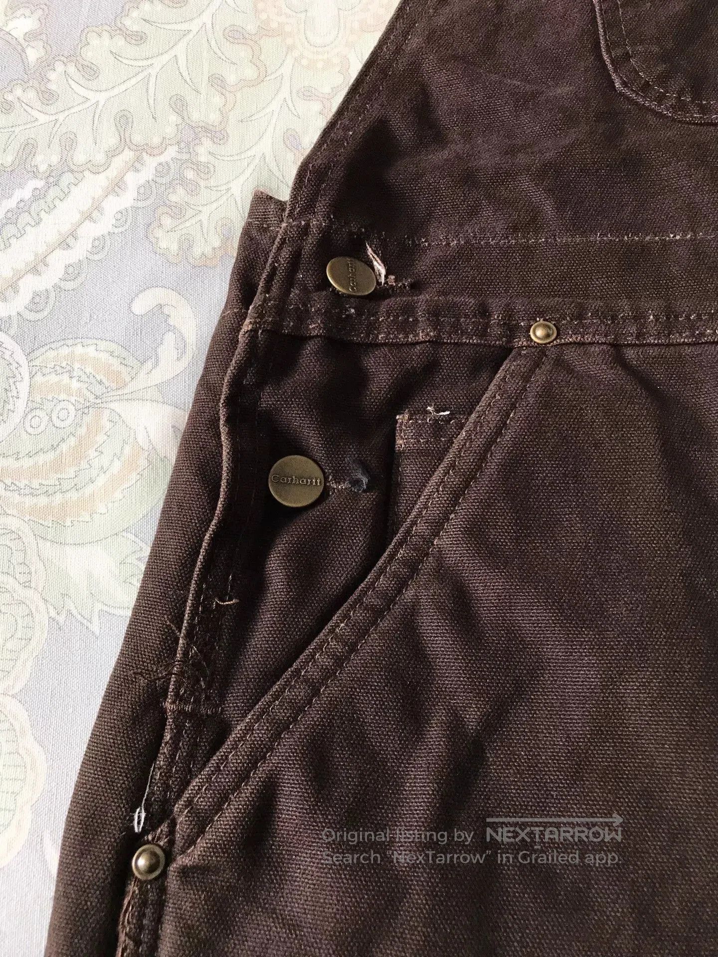 Carhartt Carhartt R27 Washed Canvas Overalls. Size US 38 / EU 54 - 7 Thumbnail