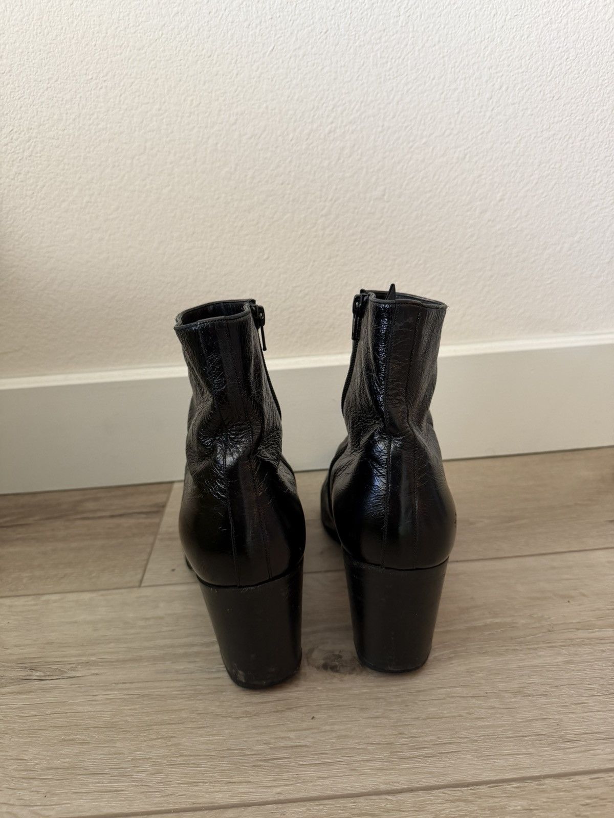 Saint Laurent Paris FW15 Crinkled Leather French 85 Boots 42 Size US 9 / EU 42 - 4 Thumbnail