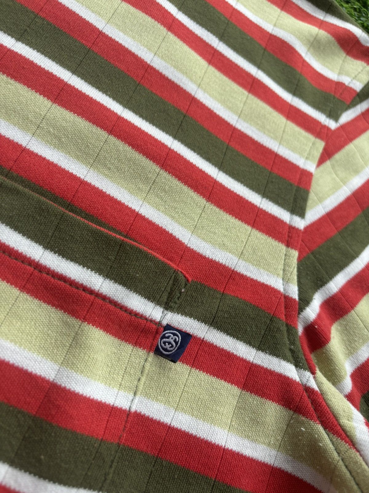 Stussy Vintage Stussy Tom tom Stripe Pocket Tshirt Size US L / EU 52-54 / 3 - 4 Thumbnail