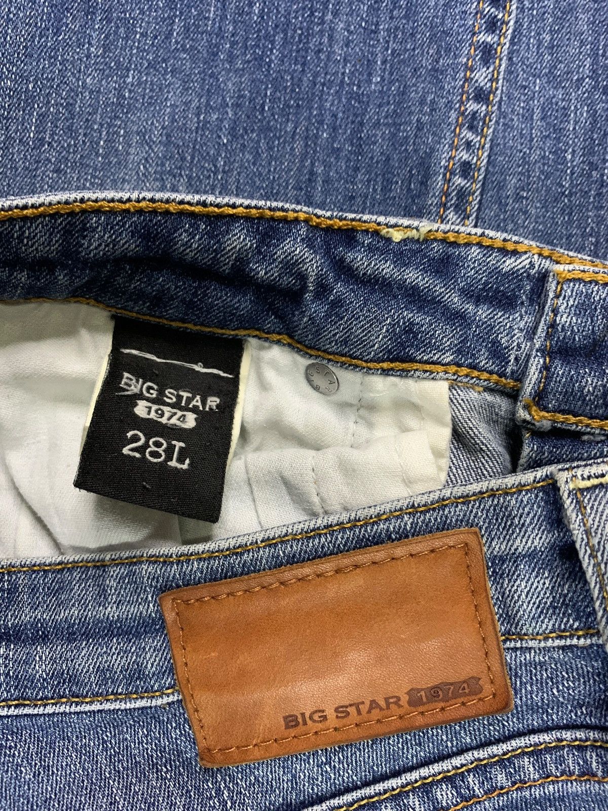 Japanese Brand SALES🔥Vintage Japanese Brand Blue Wash Flare Style Jeans Size 29" - 9 Thumbnail