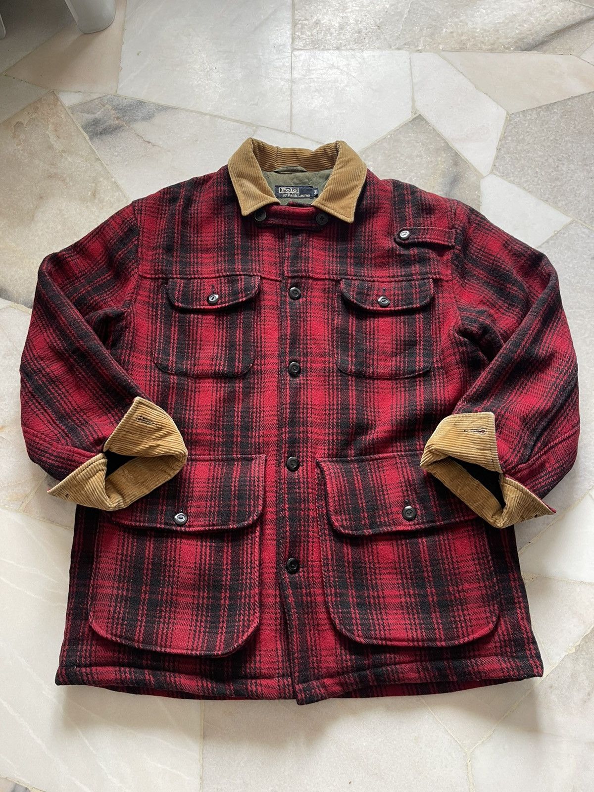 Polo Ralph Lauren 90s Polo Ralph Lauren Buffalo Plaid Heavy Wool Jacket 96 Size US L / EU 52-54 / 3 - 2 Thumbnail