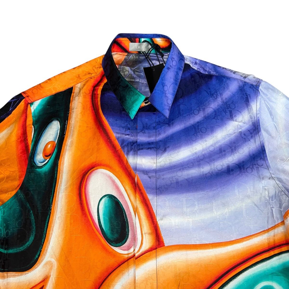 Dior DIOR 2021 Pre-Fall Kenny Scharf Oblique Jacquard Silk Shirt Size US M / EU 48-50 / 2 - 3 Thumbnail
