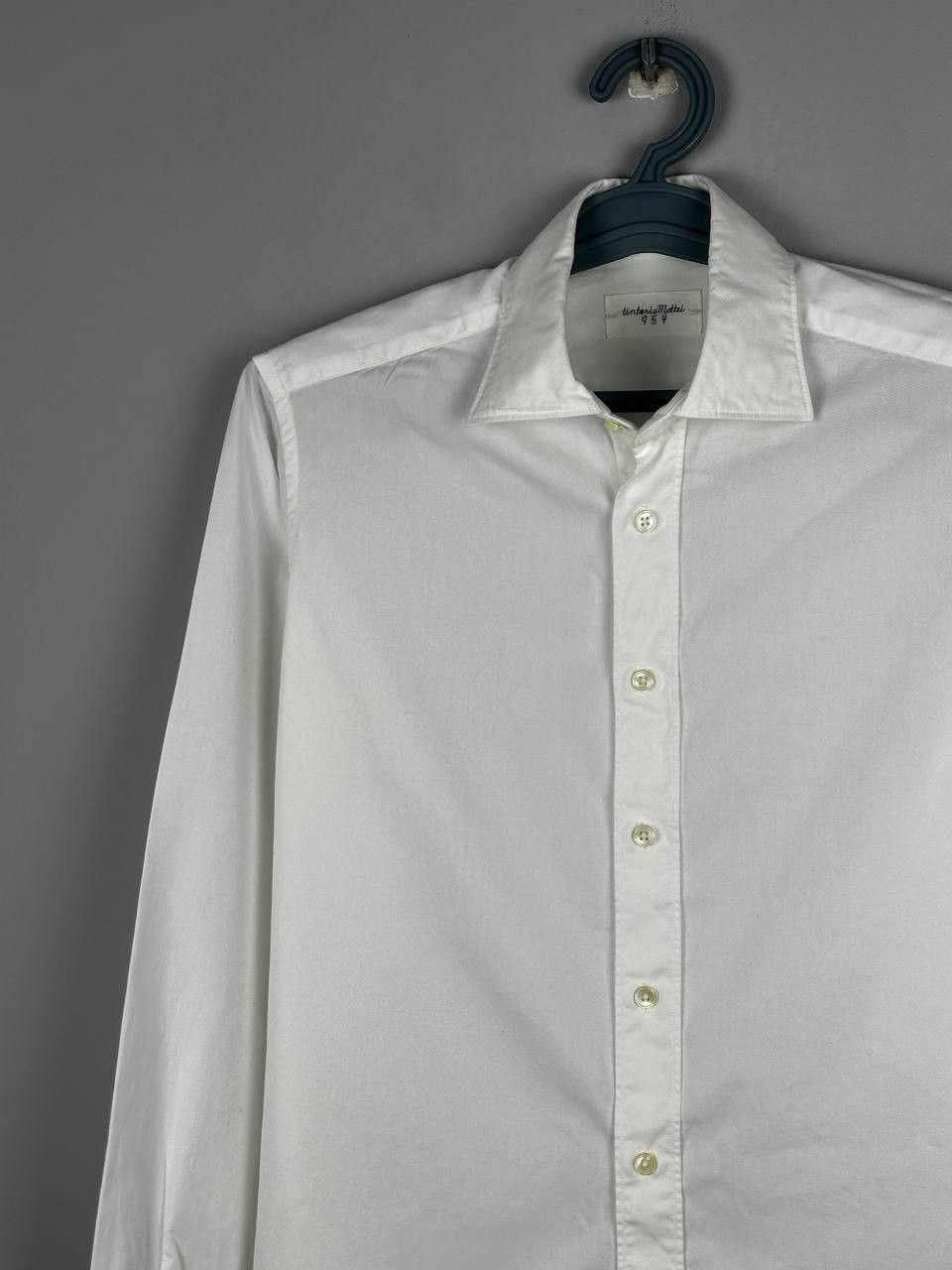 Tintoria Mattei Tintoria Mattei Luxury White Formal Italian Shirt Size US M / EU 48-50 / 2 - 3 Thumbnail