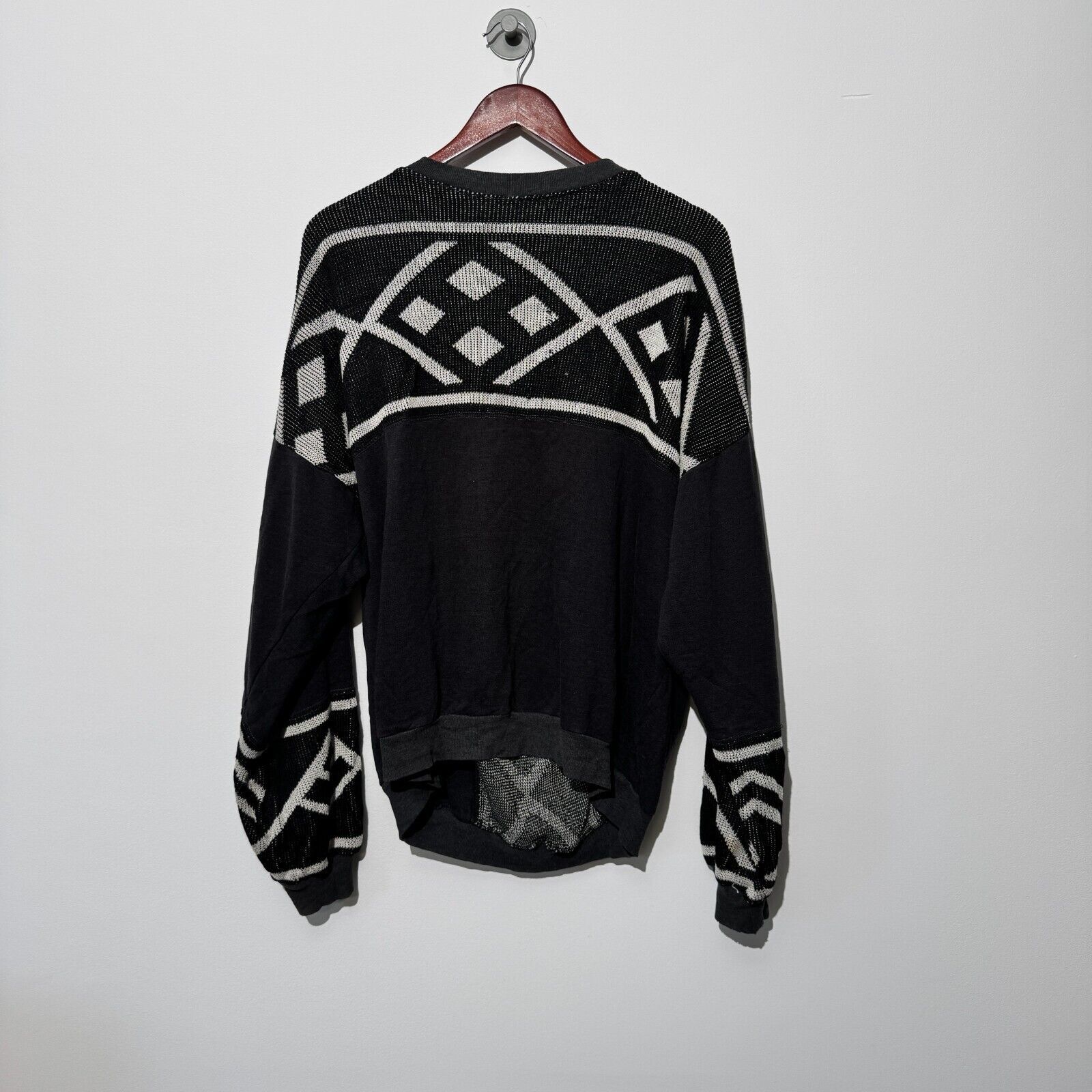 Vintage Vintage Unisex Black Acrylic Sweater Size M Regular Fit Size US M / EU 48-50 / 2 - 8 Thumbnail