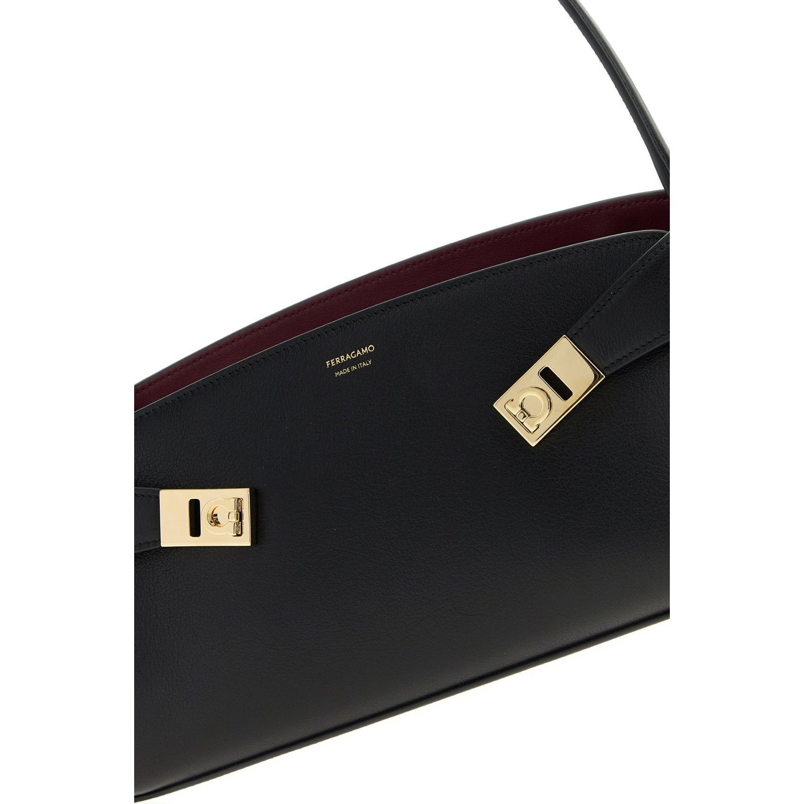 Salvatore Ferragamo FERRAGAMO Hug Black Shoulder Bag New Size ONE SIZE - 4 Thumbnail