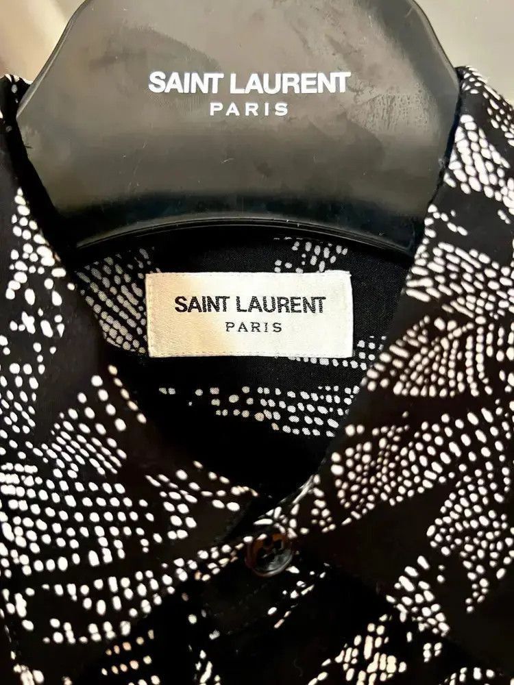 Saint Laurent Paris Sz 38 Saint Laurent Paris 20SS Palm Patten Shirt-2505 Size US M / EU 48-50 / 2 - 4 Thumbnail