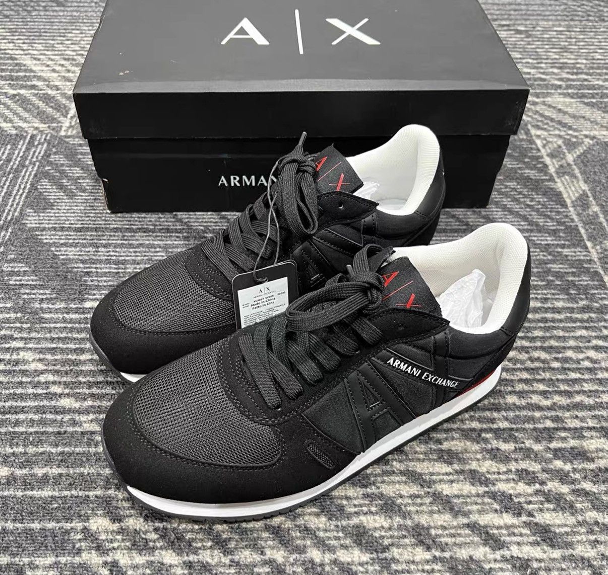 Armani Armani Exchange Rio Mesh Low-top Men's Casual Sneakers J42 Size US 8 / EU 41 - 1 Thumbnail