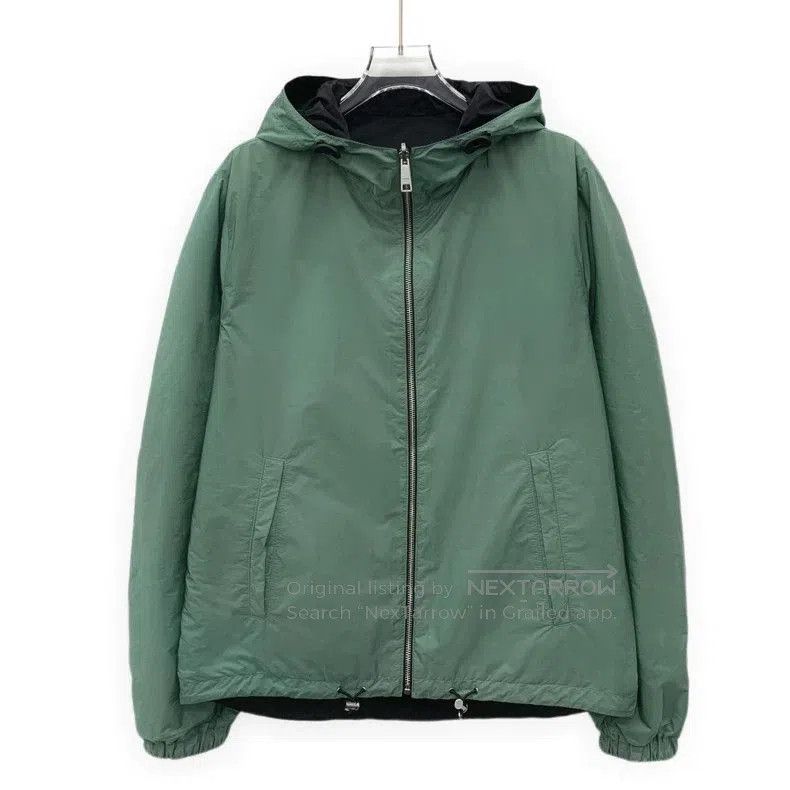 Prada Prada Green Reversible Hooded Jacket. Size US M / EU 48-50 / 2 - 1 Thumbnail