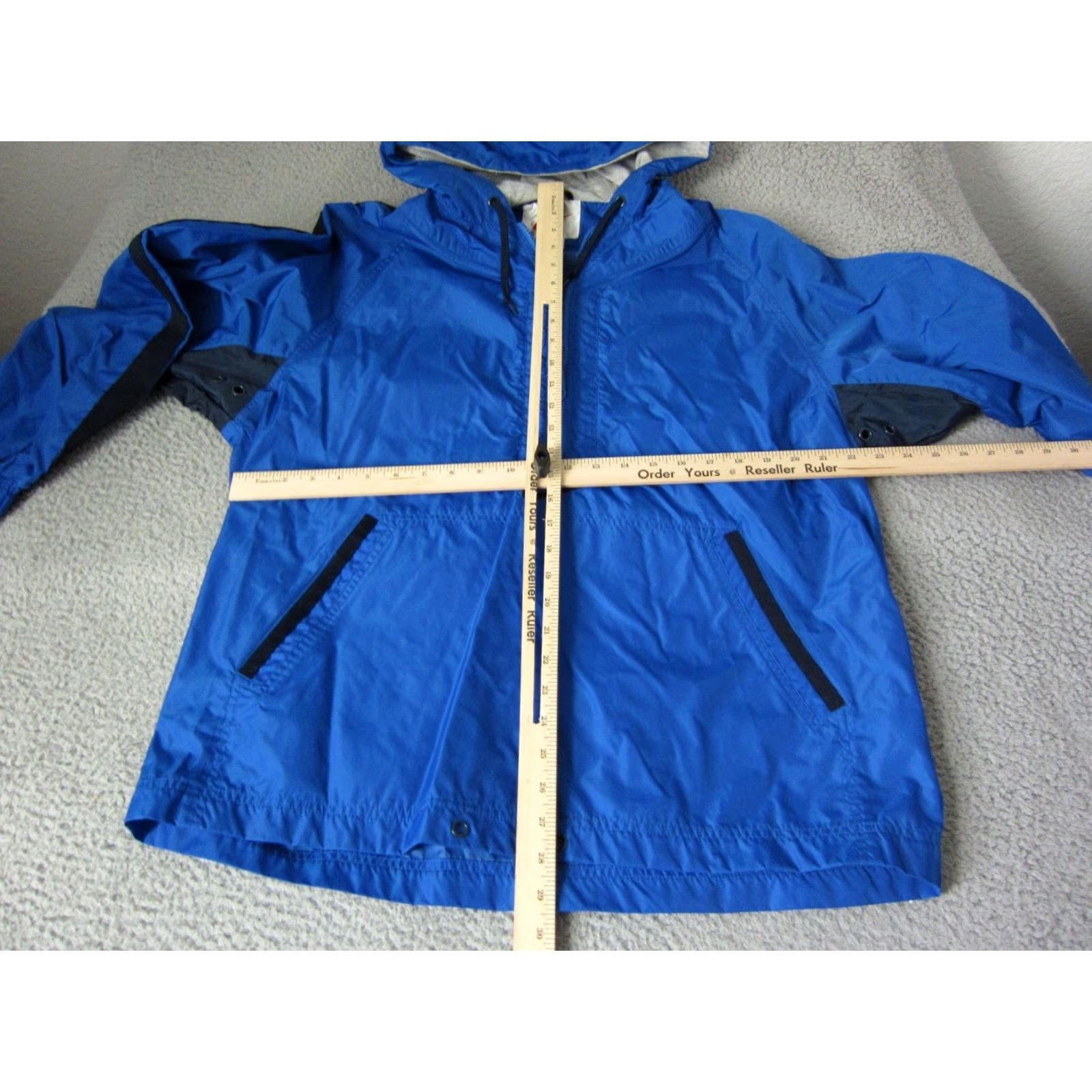 Nike VINTAGE Nike Jacket Mens M Blue 90s Windbreaker Zip Hooded Swoosh Featured Gift-Ready Size US M / EU 48-50 / 2 - 7 Thumbnail